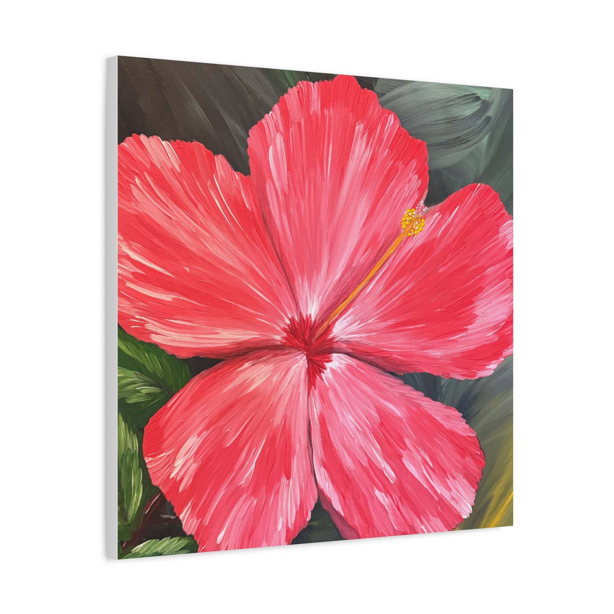 Hibiscus Hues Canvas Wall Art