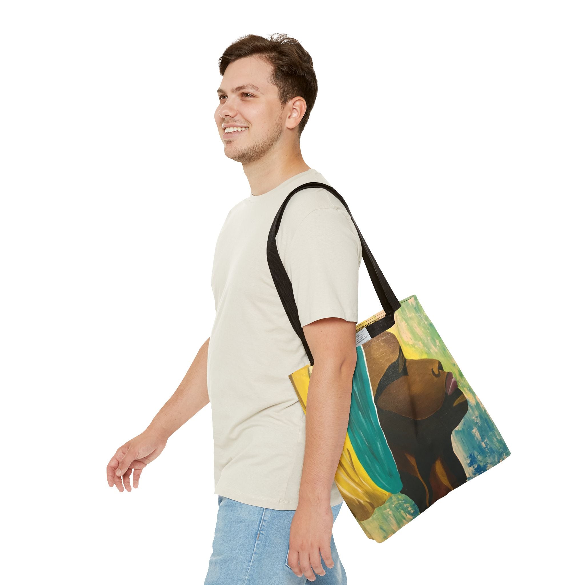 Hues of Heritage Hand Painted Tote Bag