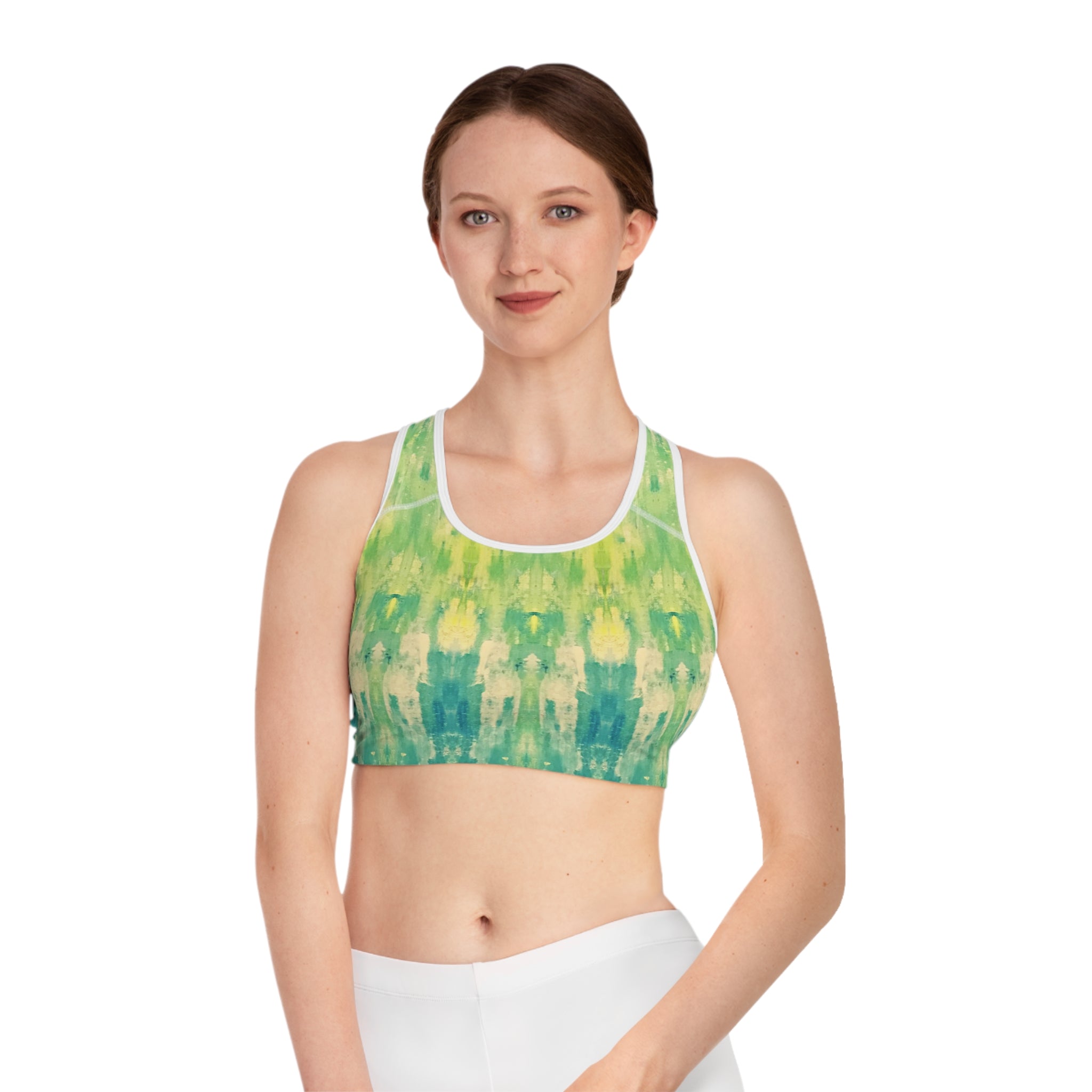 Hues of Heritage Sports Bra, Activewear for Yoga, Workout Gear, Gift for Fitness Lovers, Exercise Top, Beachwear