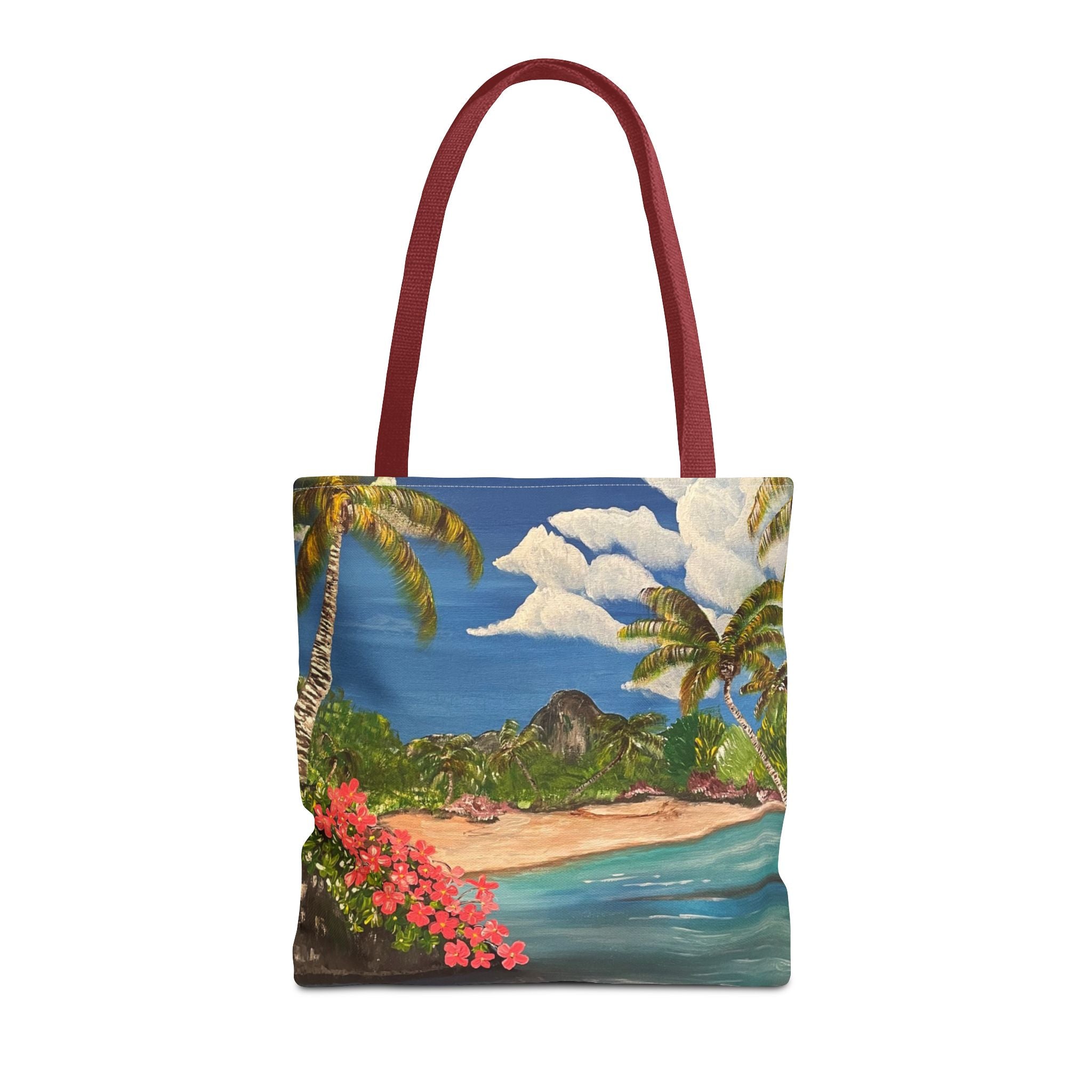 Blooming Paradise Hand Painted Tote Bag