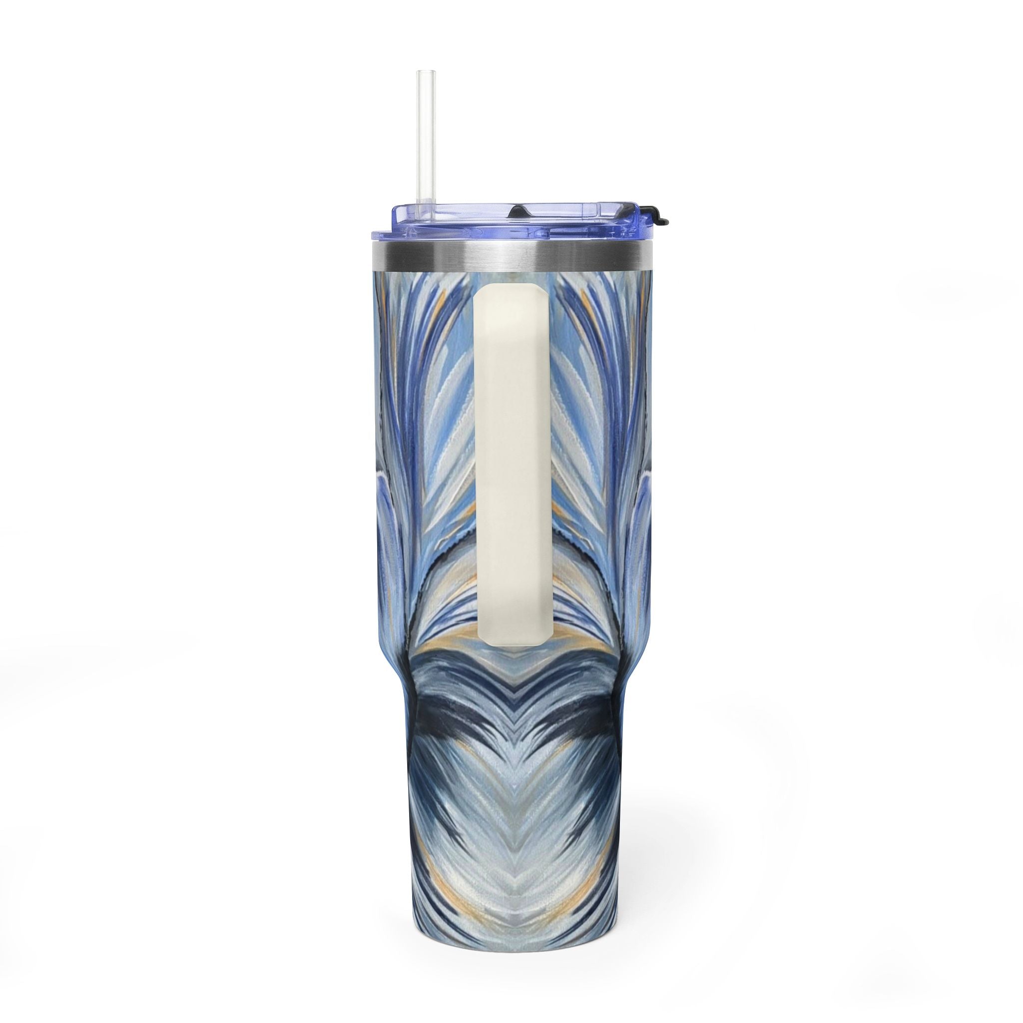 Velvet Current 40oz  Vacuum Tumbler — Insulated Travel Mug with Straw