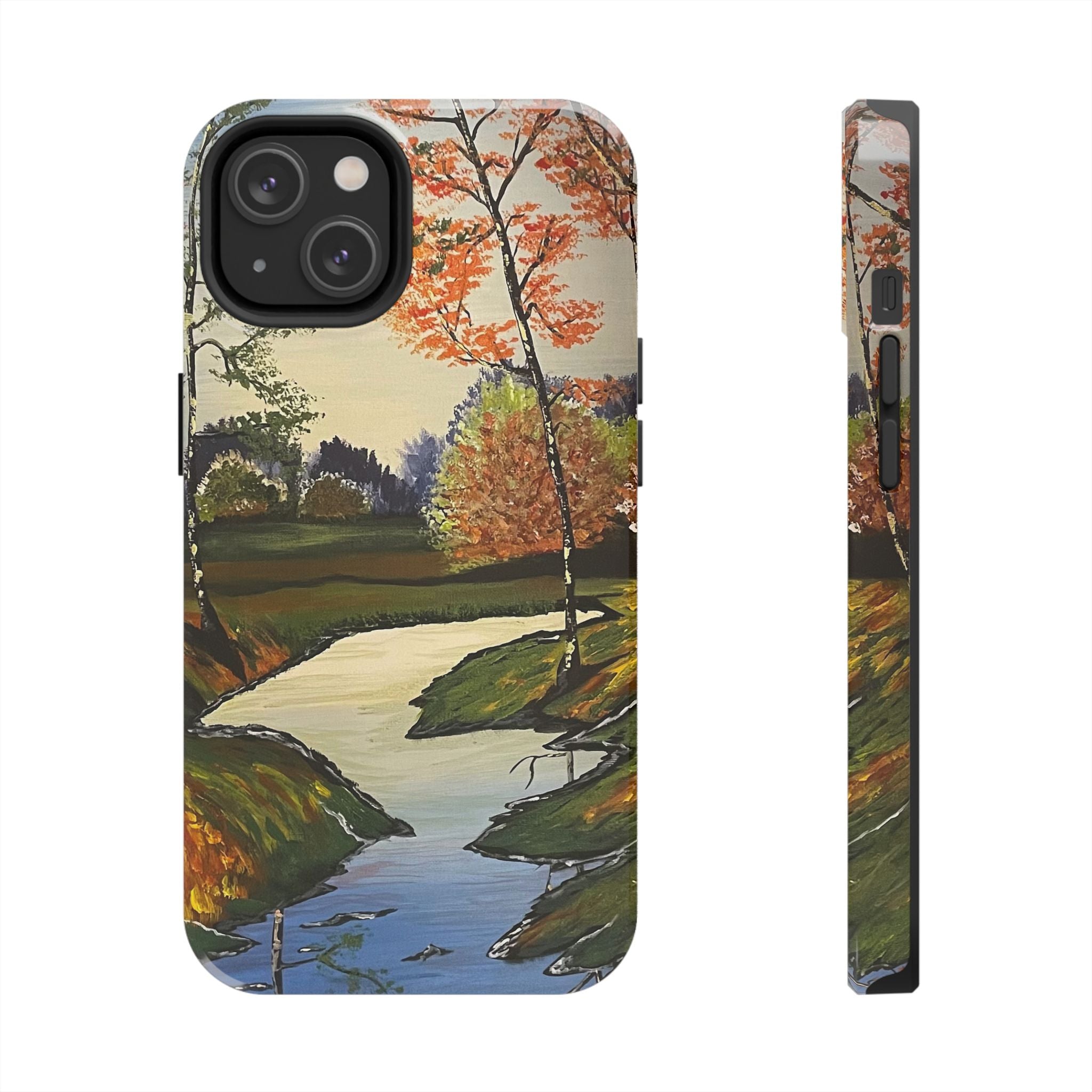 Whispering Birches Phone Case - Hand Painted Unique Designs