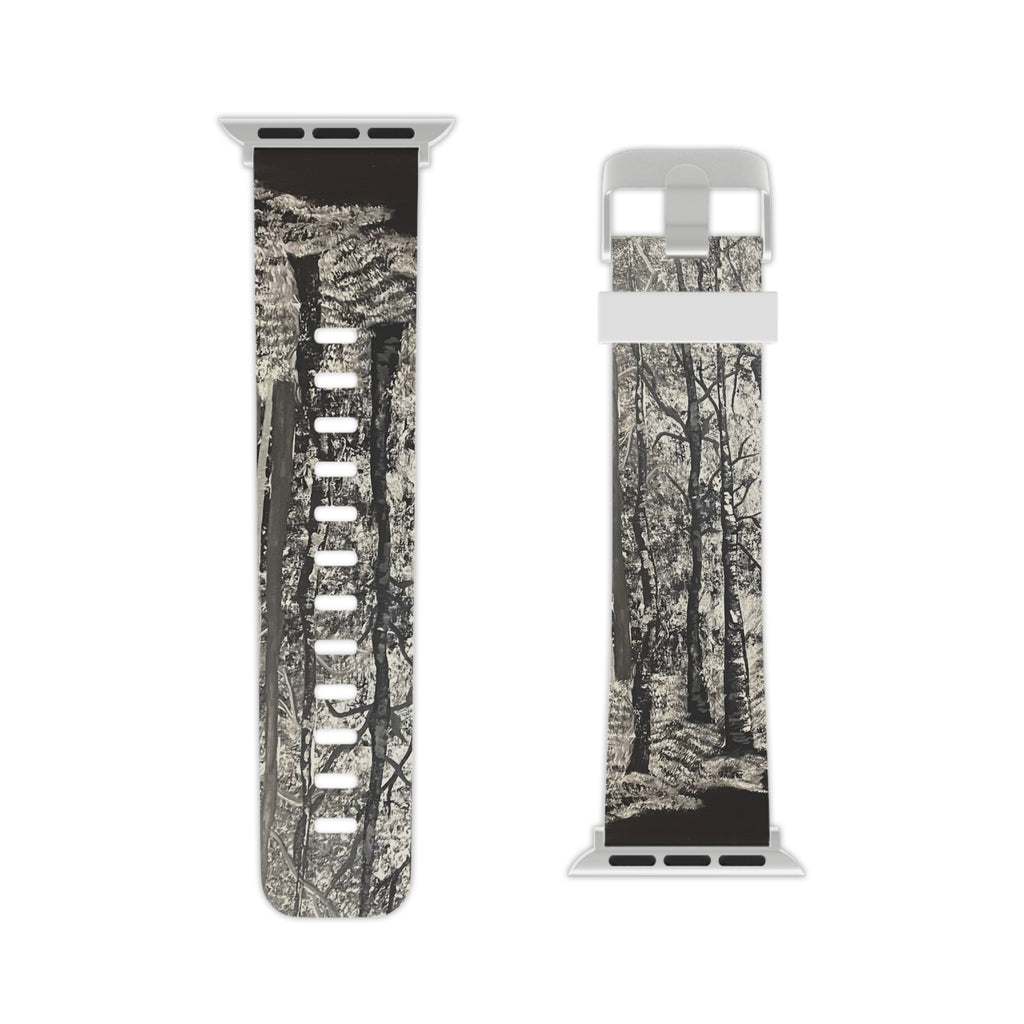 Silver Shadows Hand Painted Watch Bands