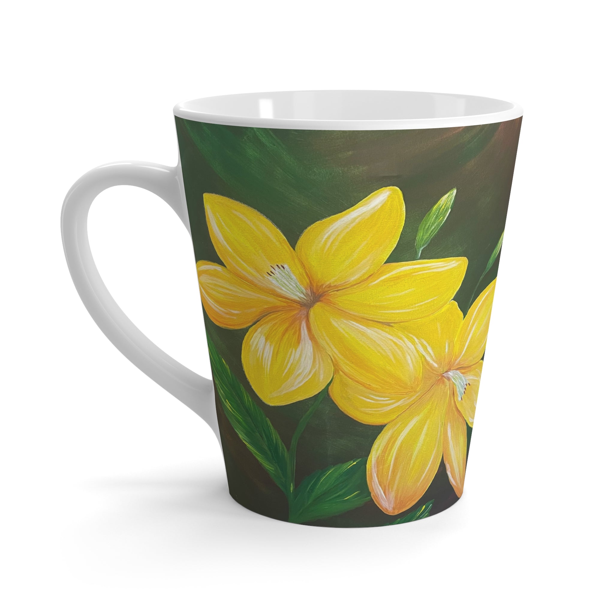 Golden Bloom Latte Mug