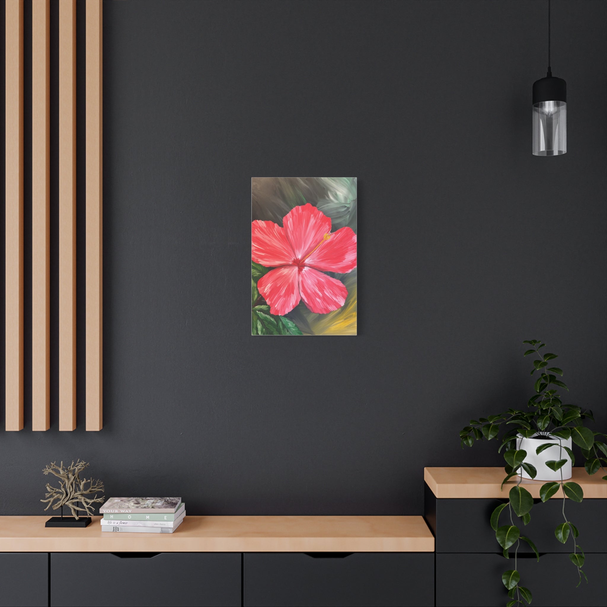 Hibiscus Hues Canvas Wall Art