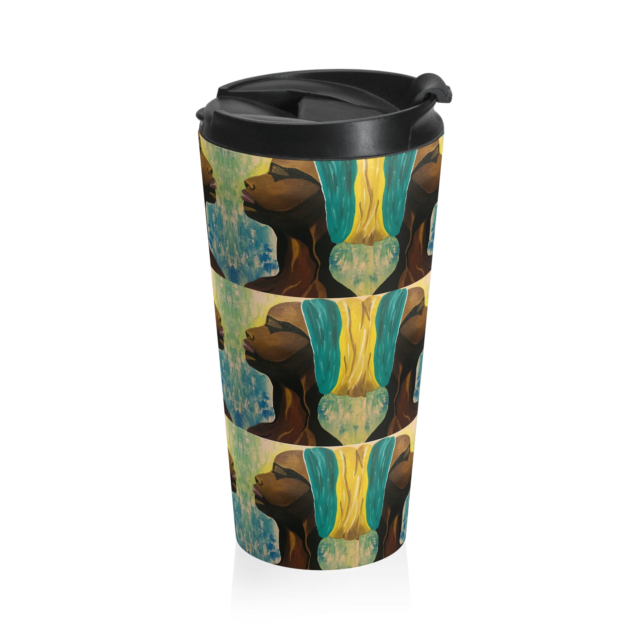 Hues of Heritage Travel Mug, Coffee Cup, Tea Mug, Multicultural Gift, Unique Travel Accessory