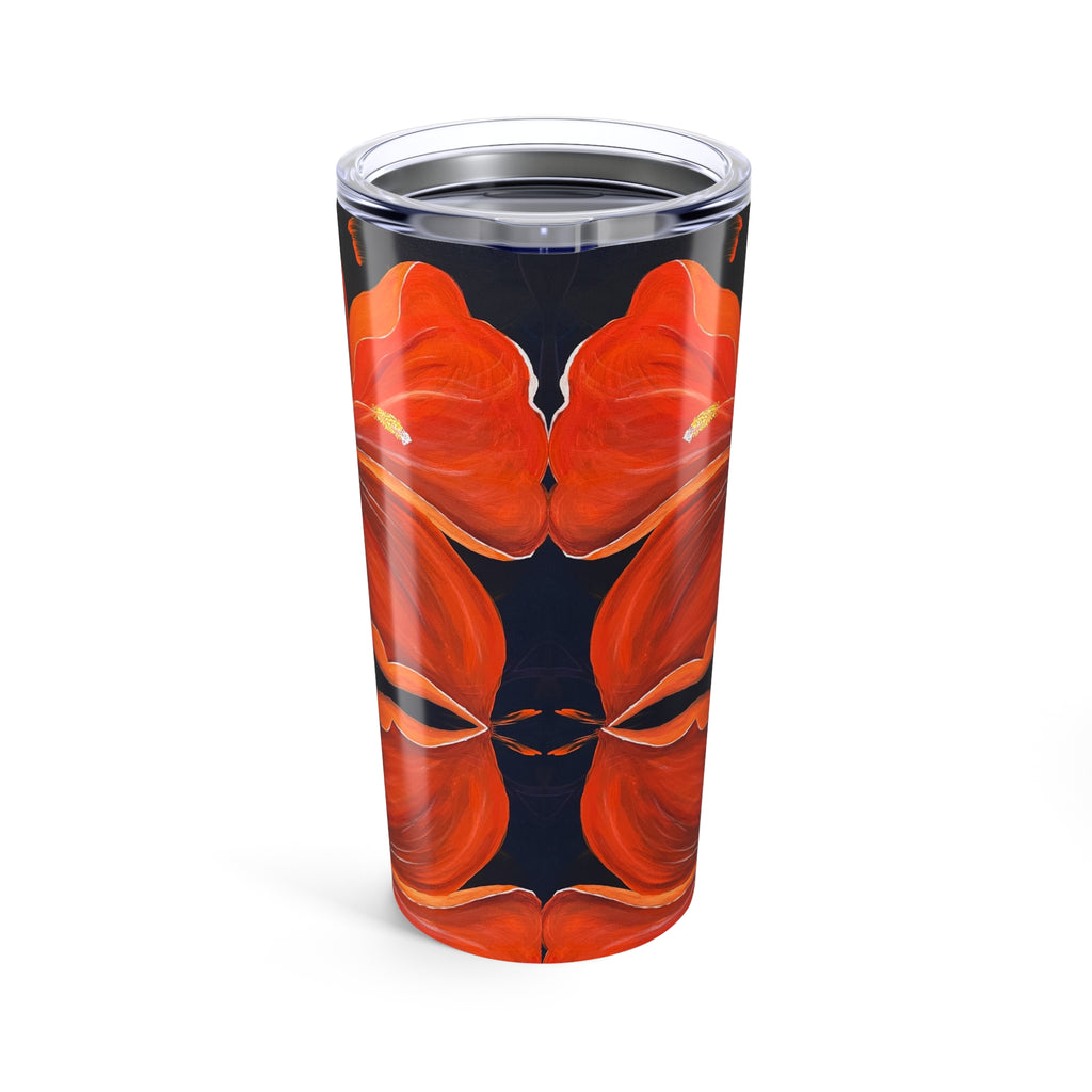 Scarlet Veil 20oz Artistic Tumbler - Perfect Hand Painted Gift