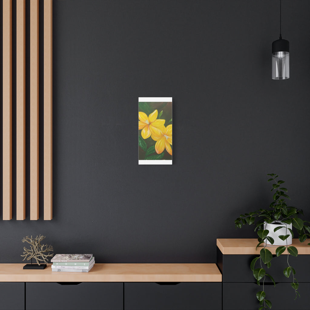 Golden Bloom Canvas Wall Art