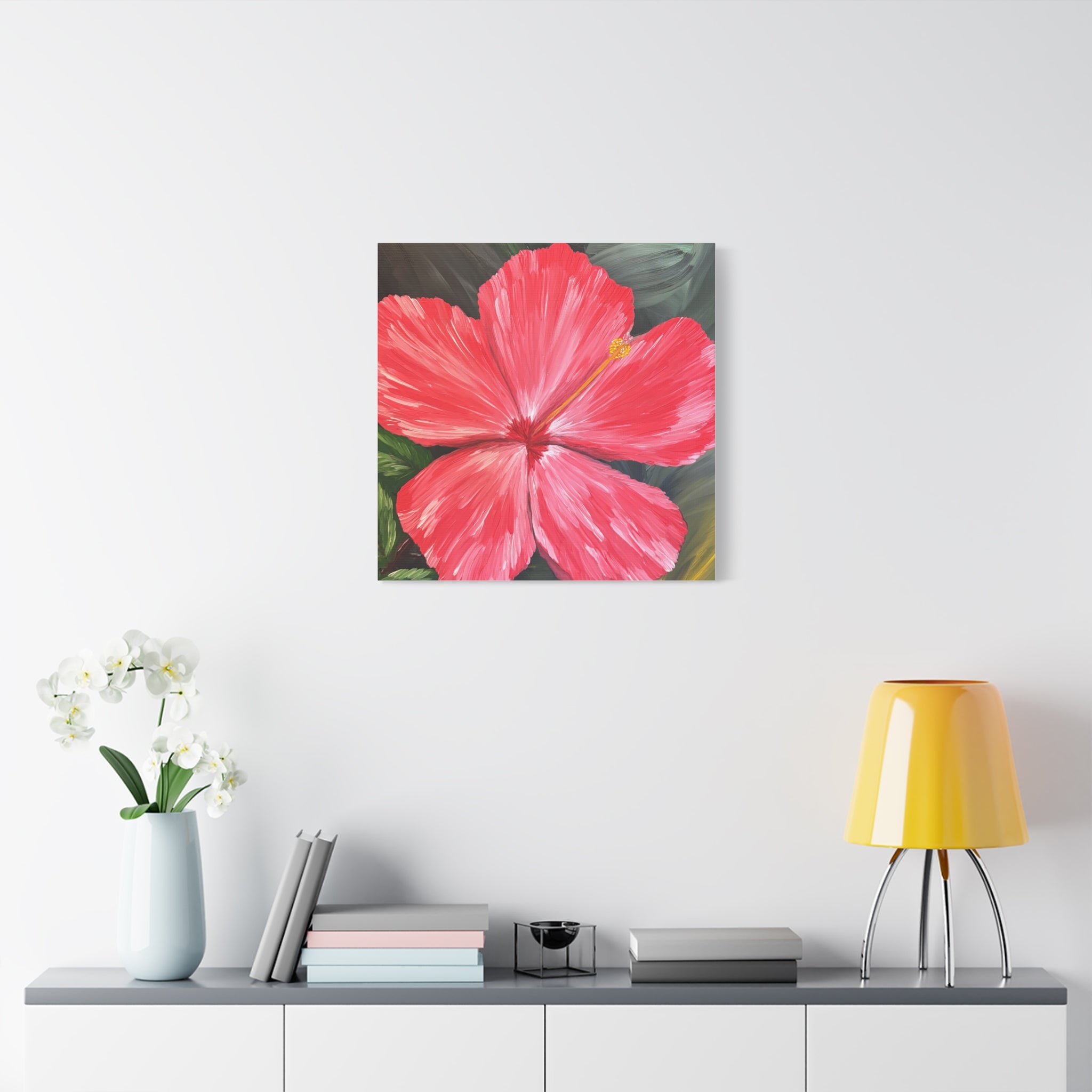 Hibiscus Hues Canvas Wall Art