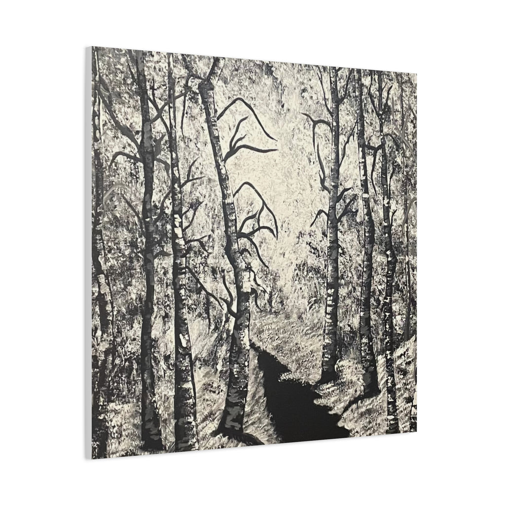 Silver Shadows Canvas Wall Art