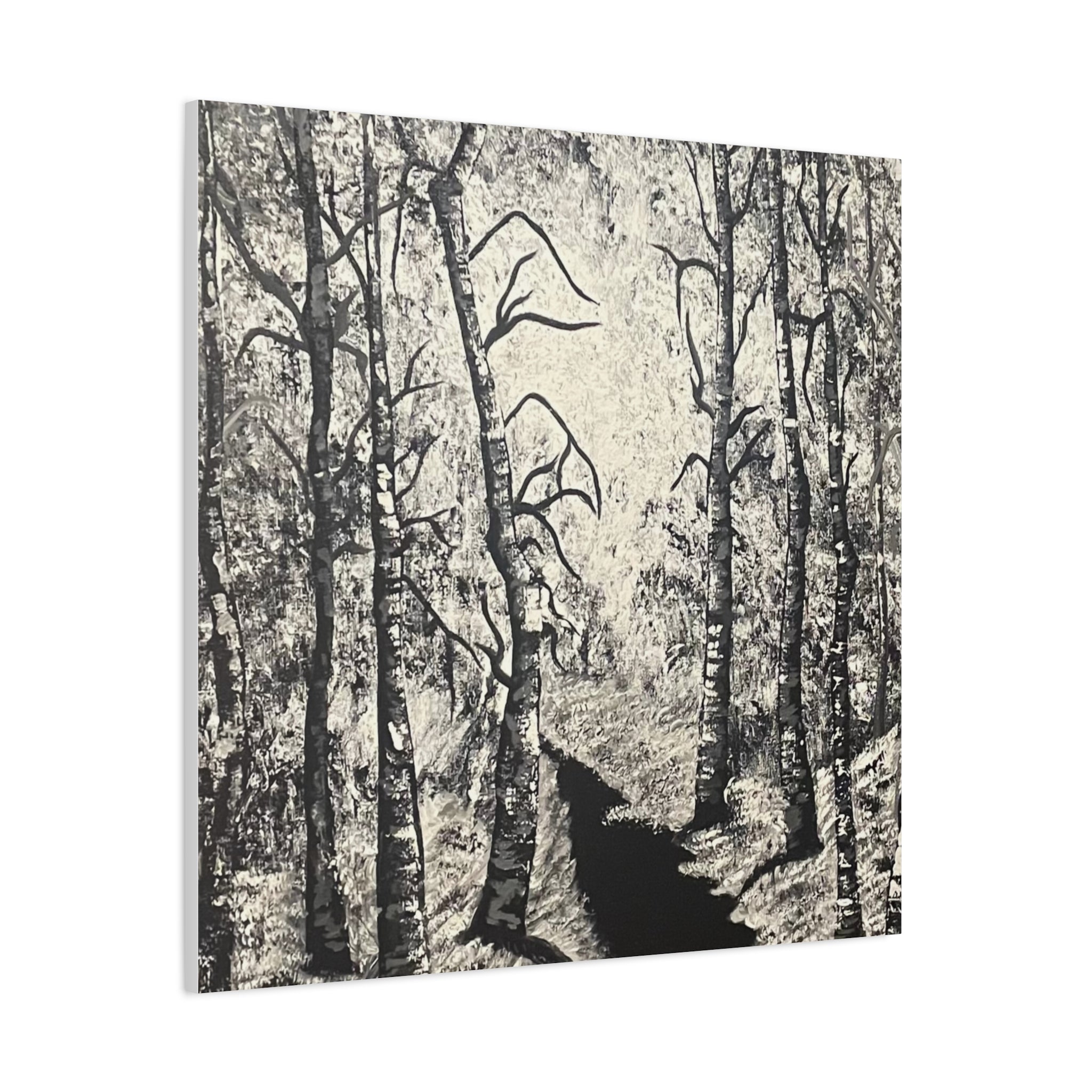 Silver Shadows Canvas Wall Art