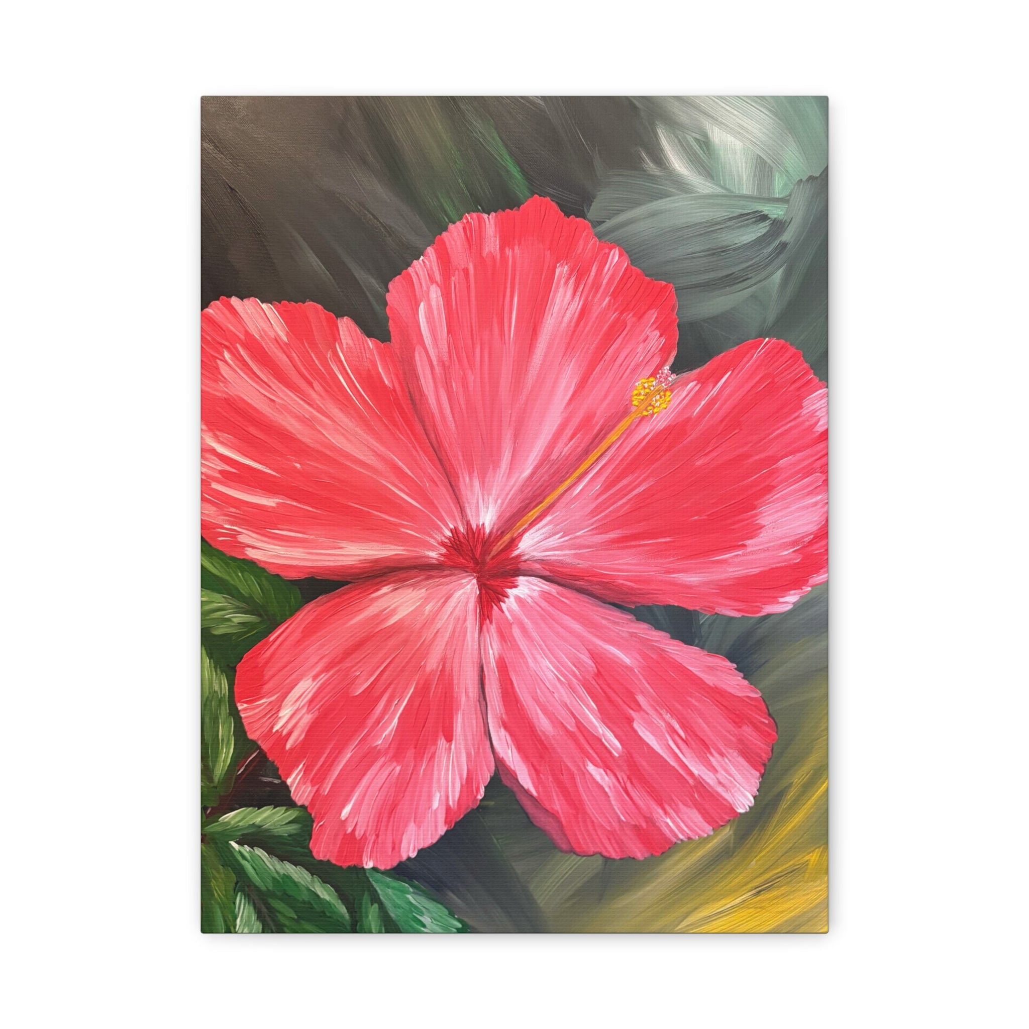 Hibiscus Hues Canvas Wall Art