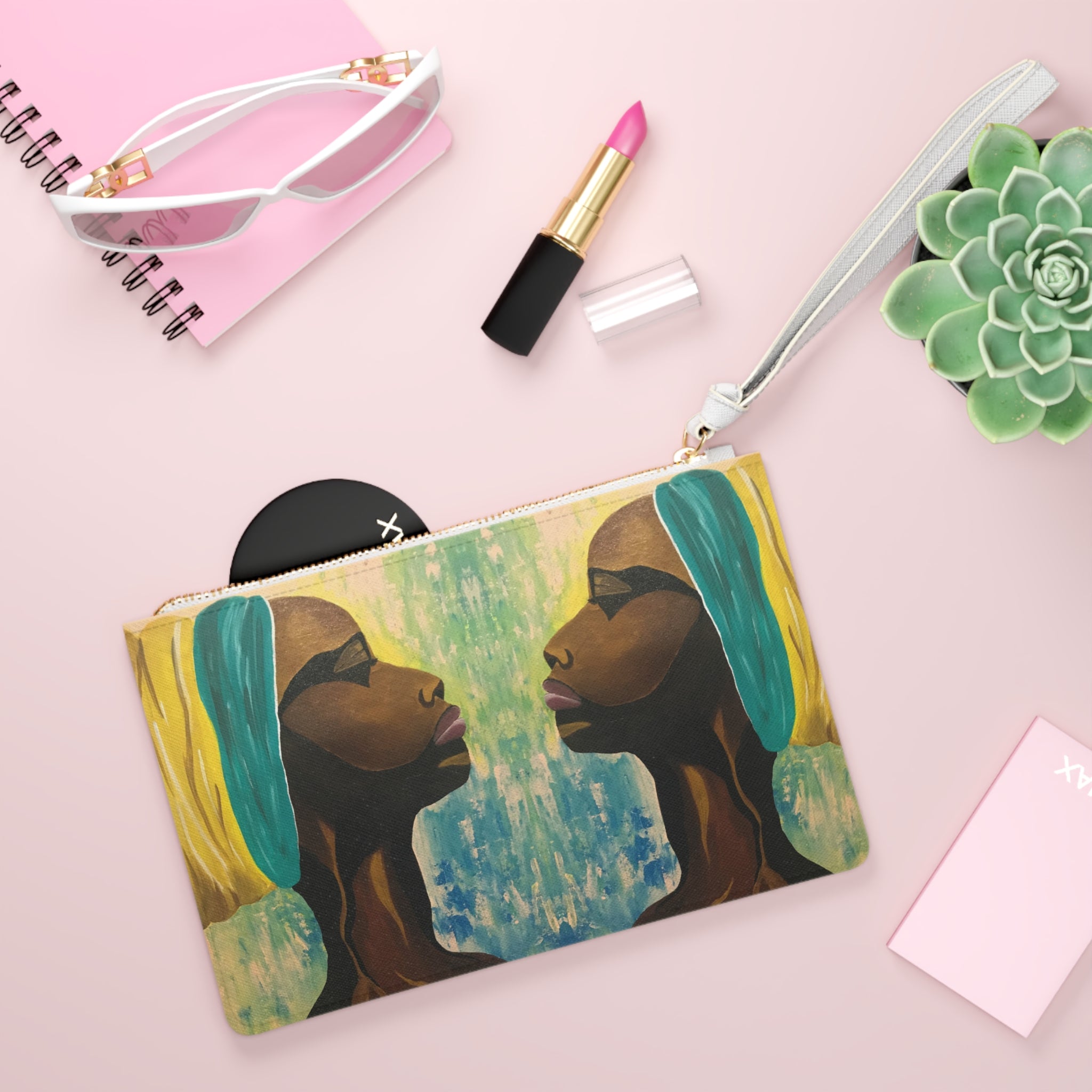 Hues of Heritage Clutch Bag Makeup Bag