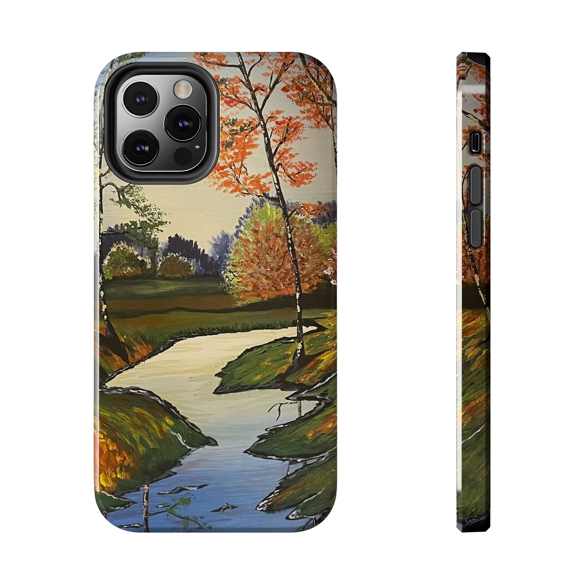 Whispering Birches Phone Case - Hand Painted Unique Designs