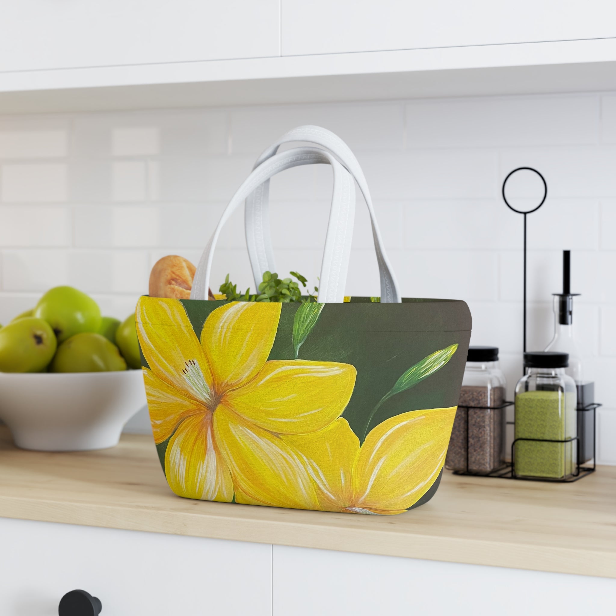 Golden Bloom Insulated Lunch Bag