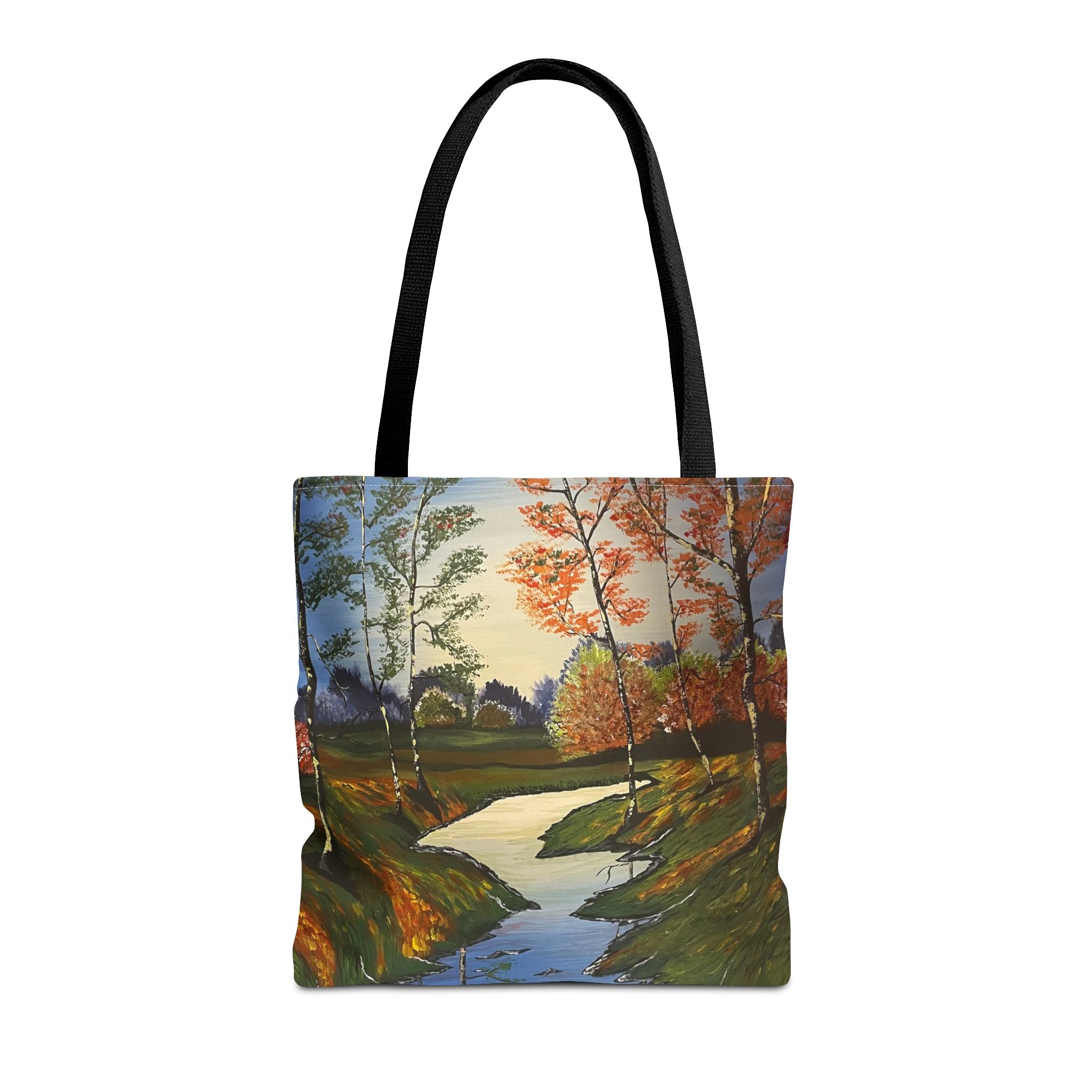 Whispering Birches Hand Painted Tote Bag