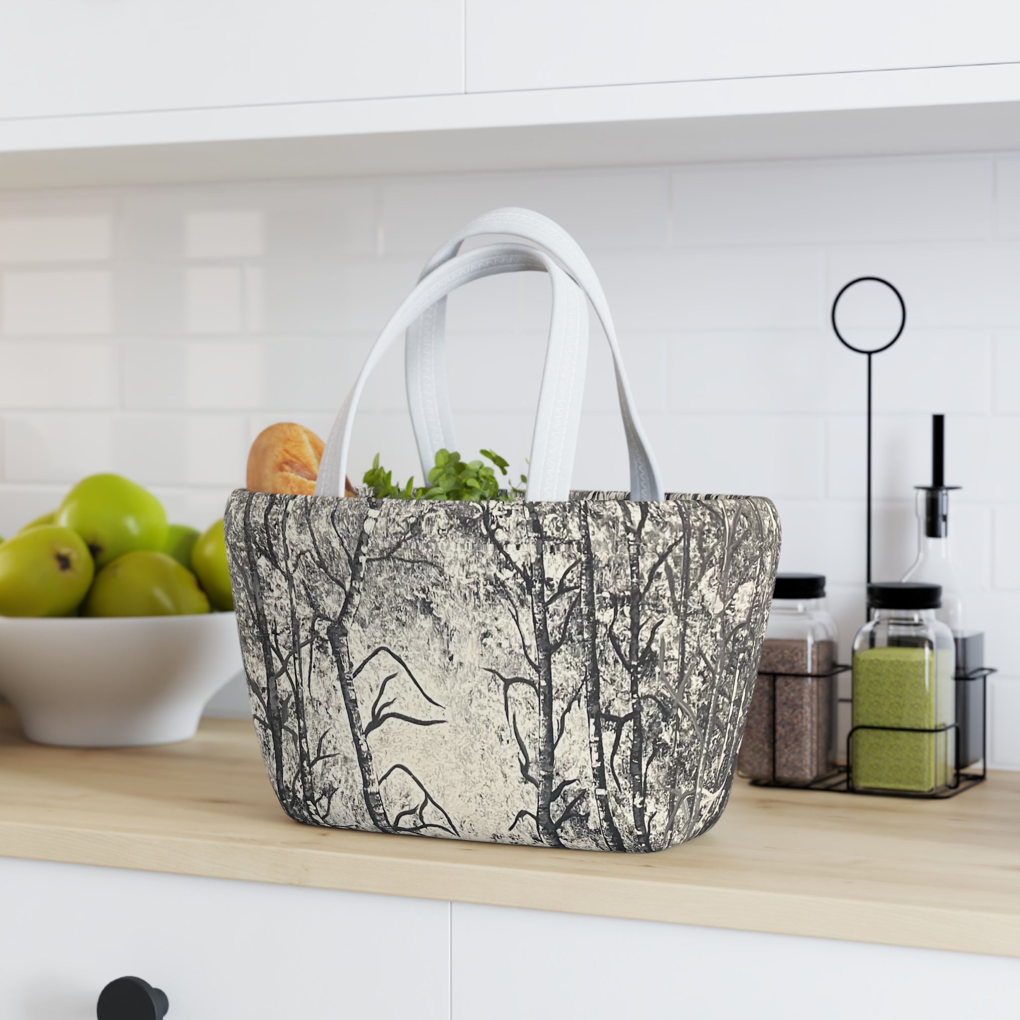 Silver Shadows Lunch Bag — Insulated Tote