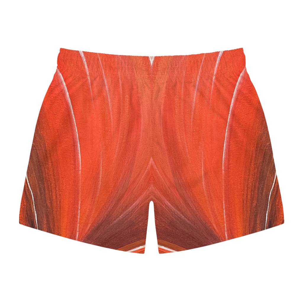 Scarlet Veil Swim Trunks
