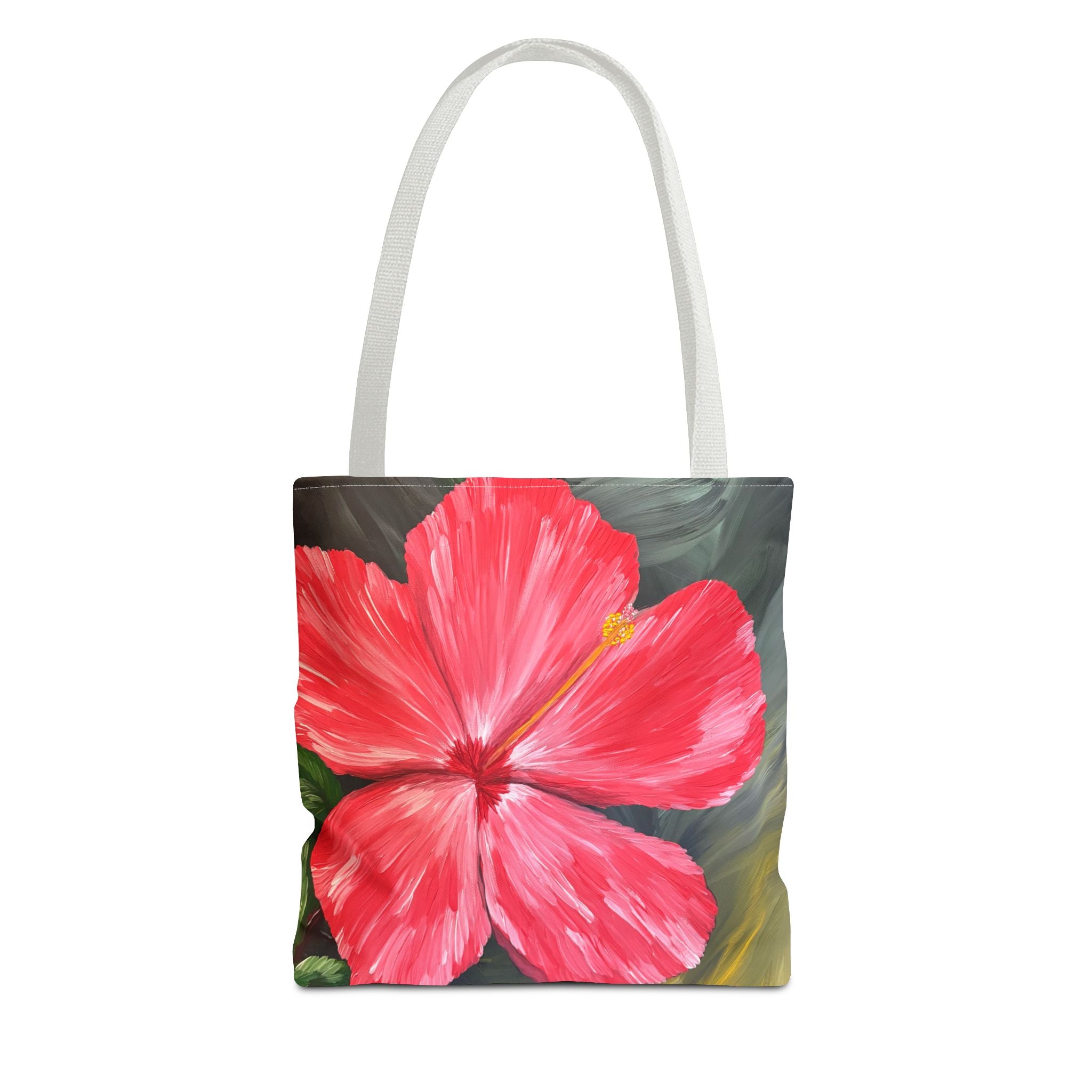 Hibiscus Hues Hand Painted Tote Bag