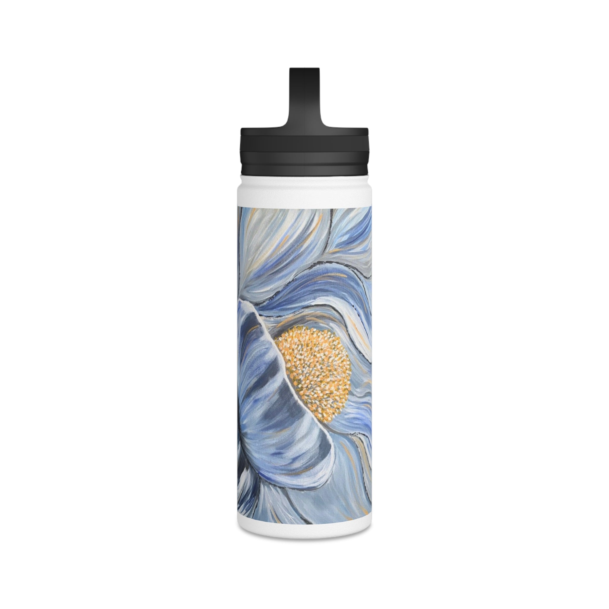 Velvet Current Stainless Steel Water Bottle with Handle Lid