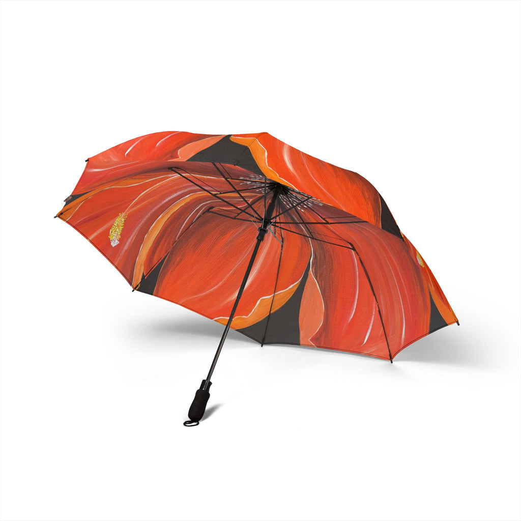 Scarlet Veil Hand Painted Design Umbrella
