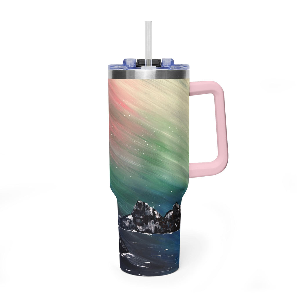 The North Sky 40oz  Vacuum Tumbler — Insulated Travel Mug with Straw