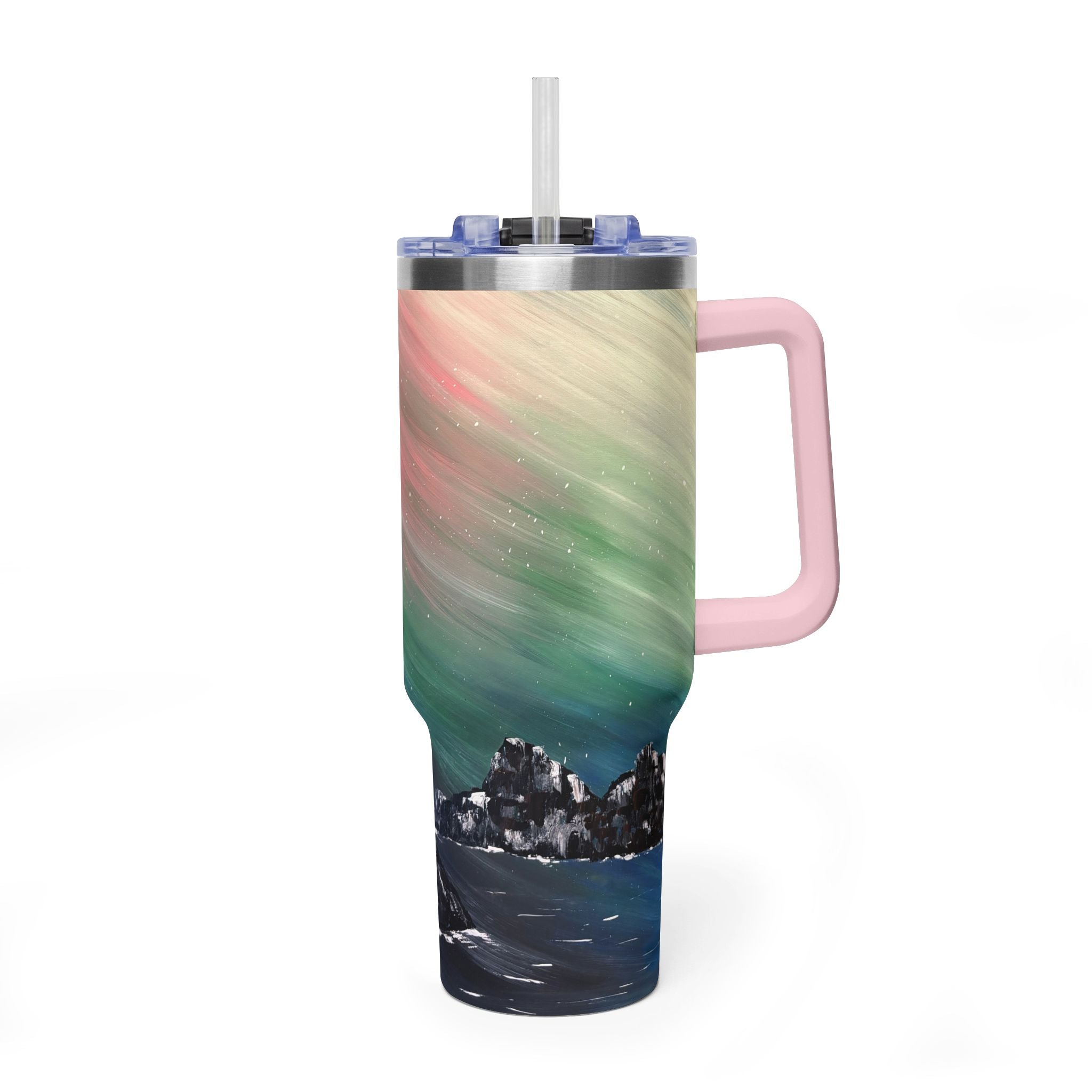 The North Sky 40oz  Vacuum Tumbler — Insulated Travel Mug with Straw