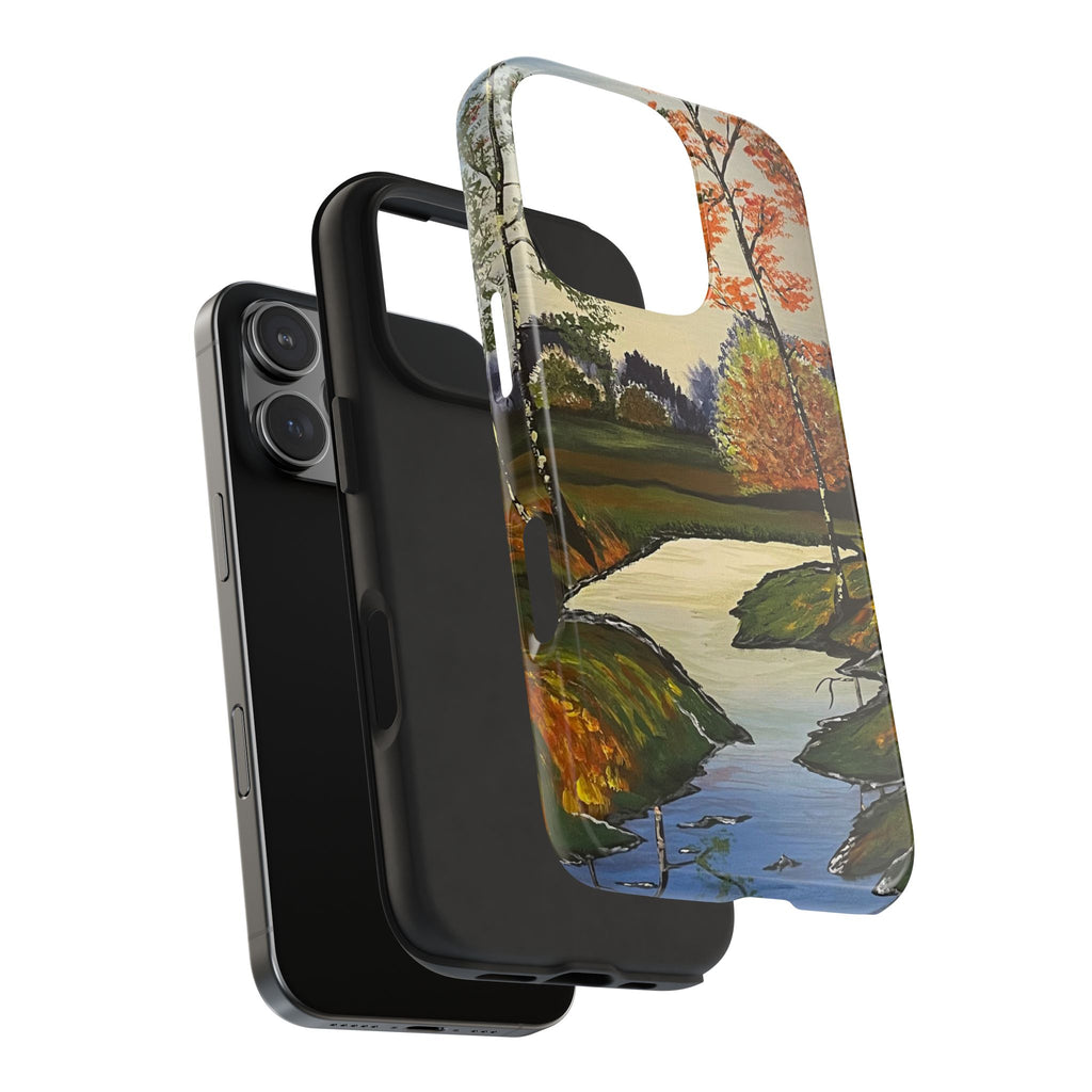 Whispering Birches Phone Case - Hand Painted Unique Designs