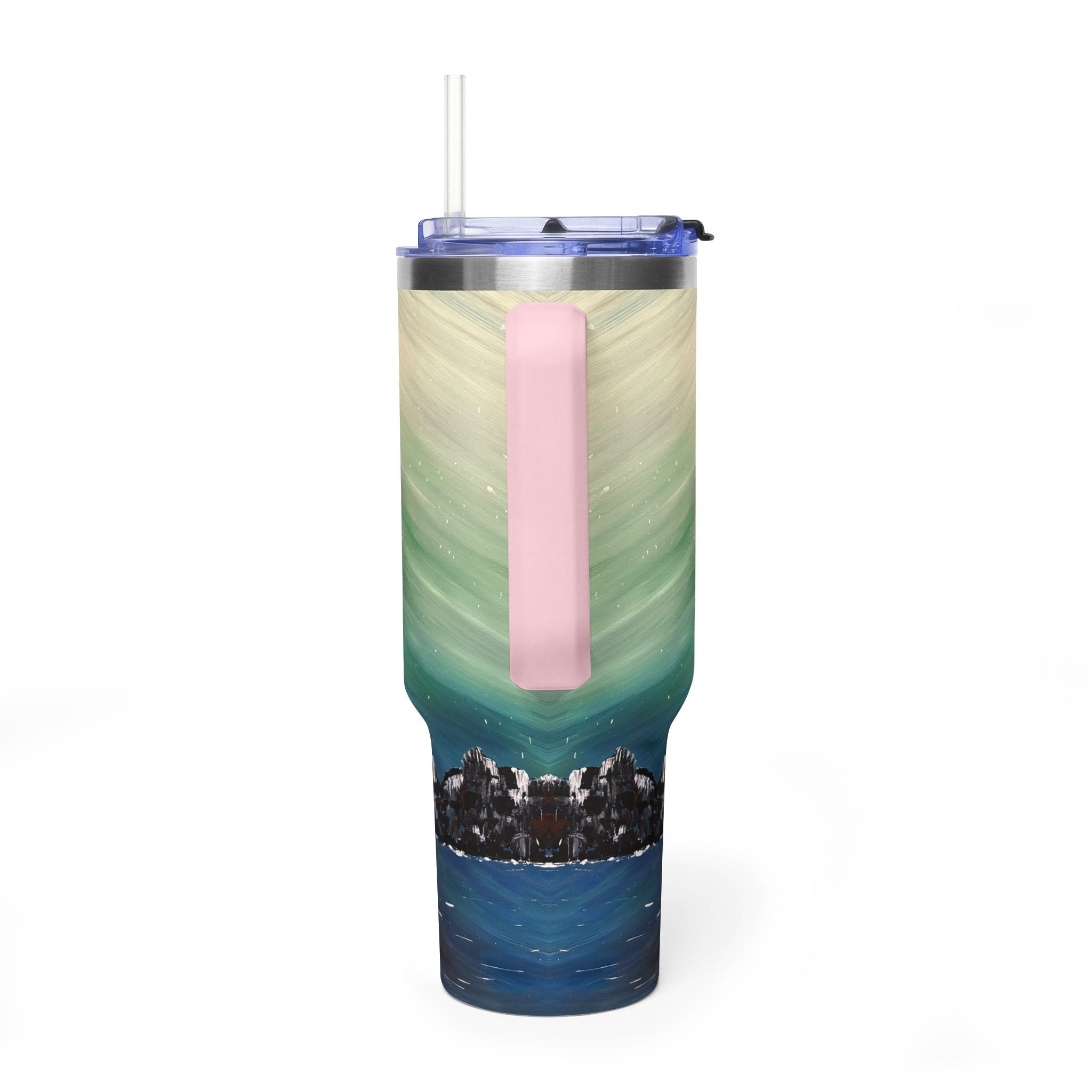 The North Sky 40oz  Vacuum Tumbler — Insulated Travel Mug with Straw