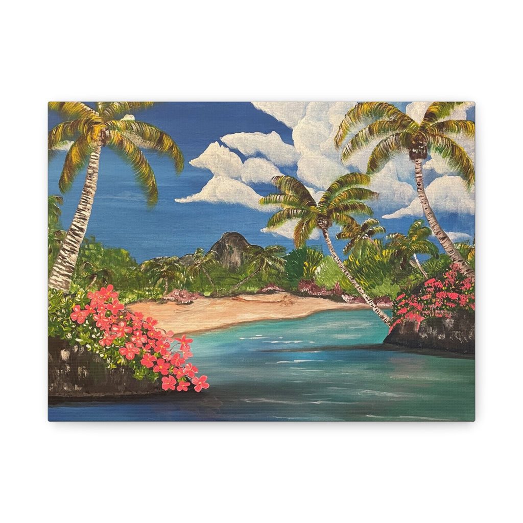 Blooming Paradise Abstract Art Canvas - Contemporary Wall Decor