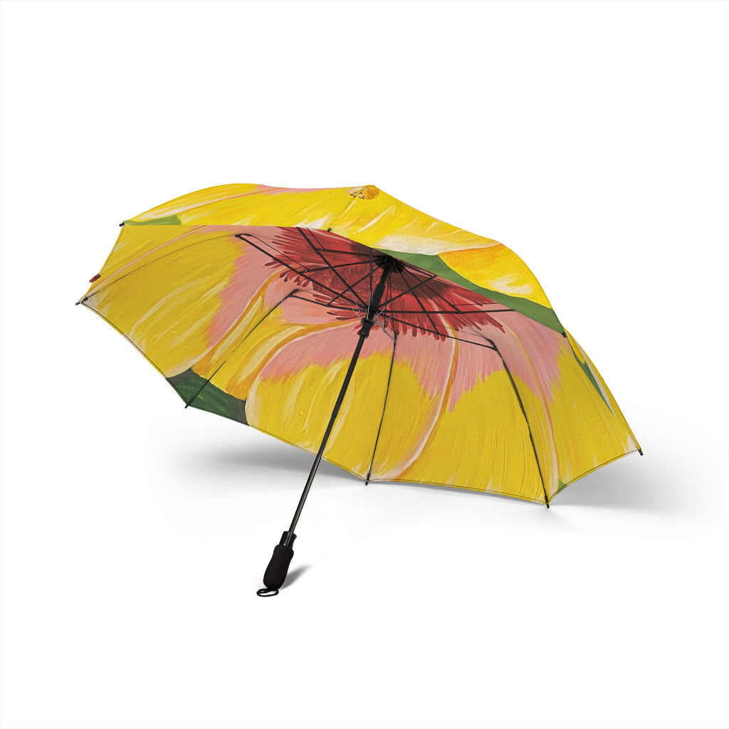 Blushing Sunrise Semi-Automatic Foldable Umbrella