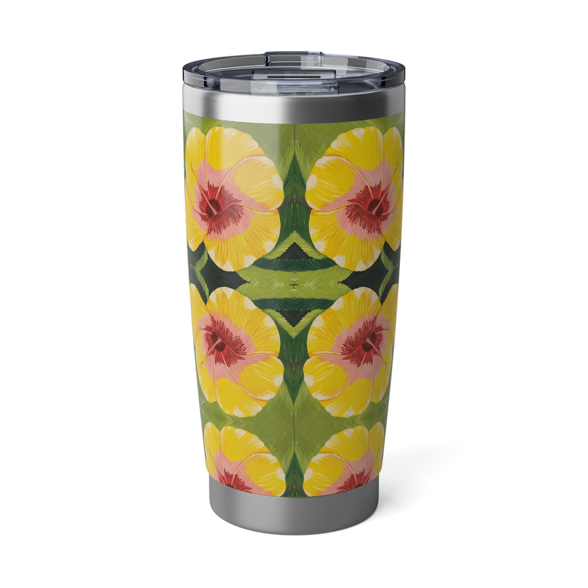 Blushing Sunrise Bloom Tumbler | Vagabond 20oz Insulated Drinkware, Summer Travel Mug, Gift for Nature Lovers, Eco-Friendly Hydration