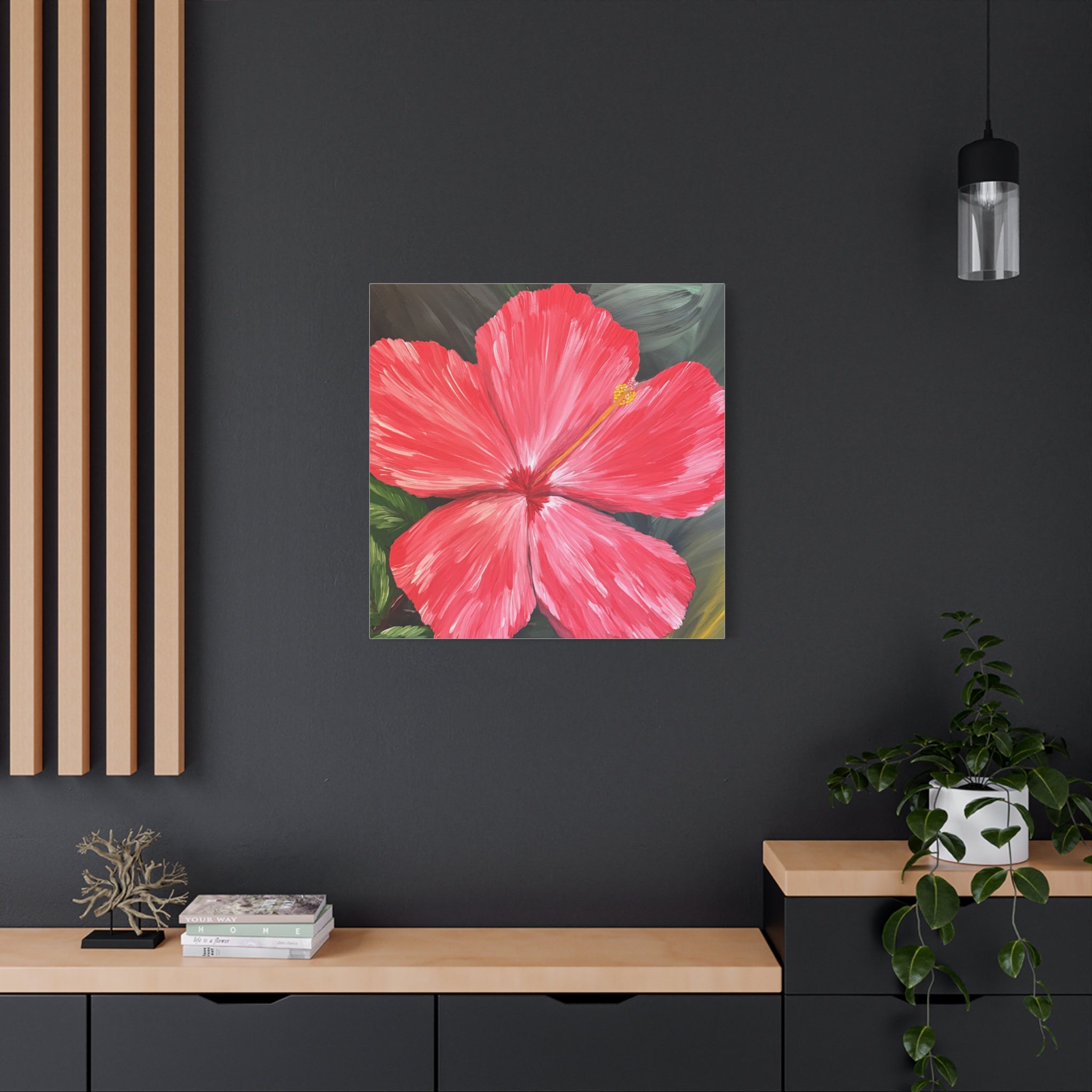 Hibiscus Hues Canvas Wall Art