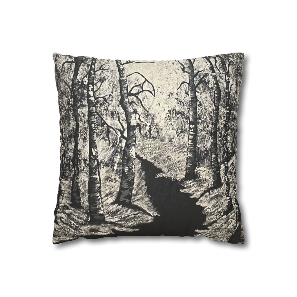 Silver Shadows Square Decorative Pillow Sham