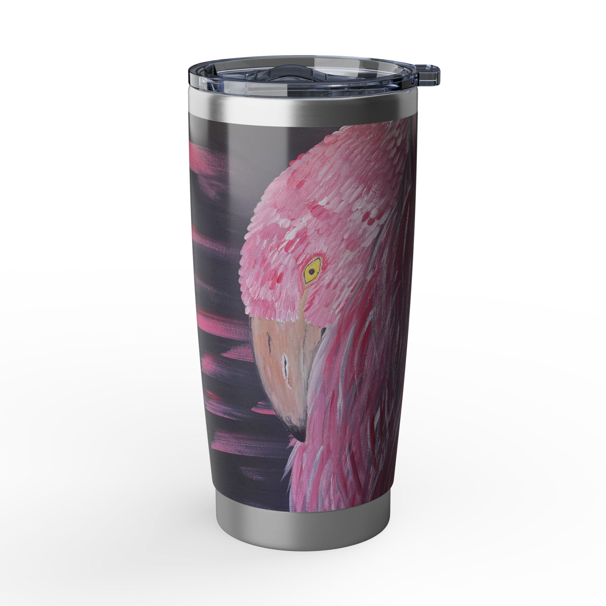 Feathered Grace 20oz Insulated Drinkware, Summer Travel Mug, Gift for Nature Lovers, Eco-Friendly Hydration