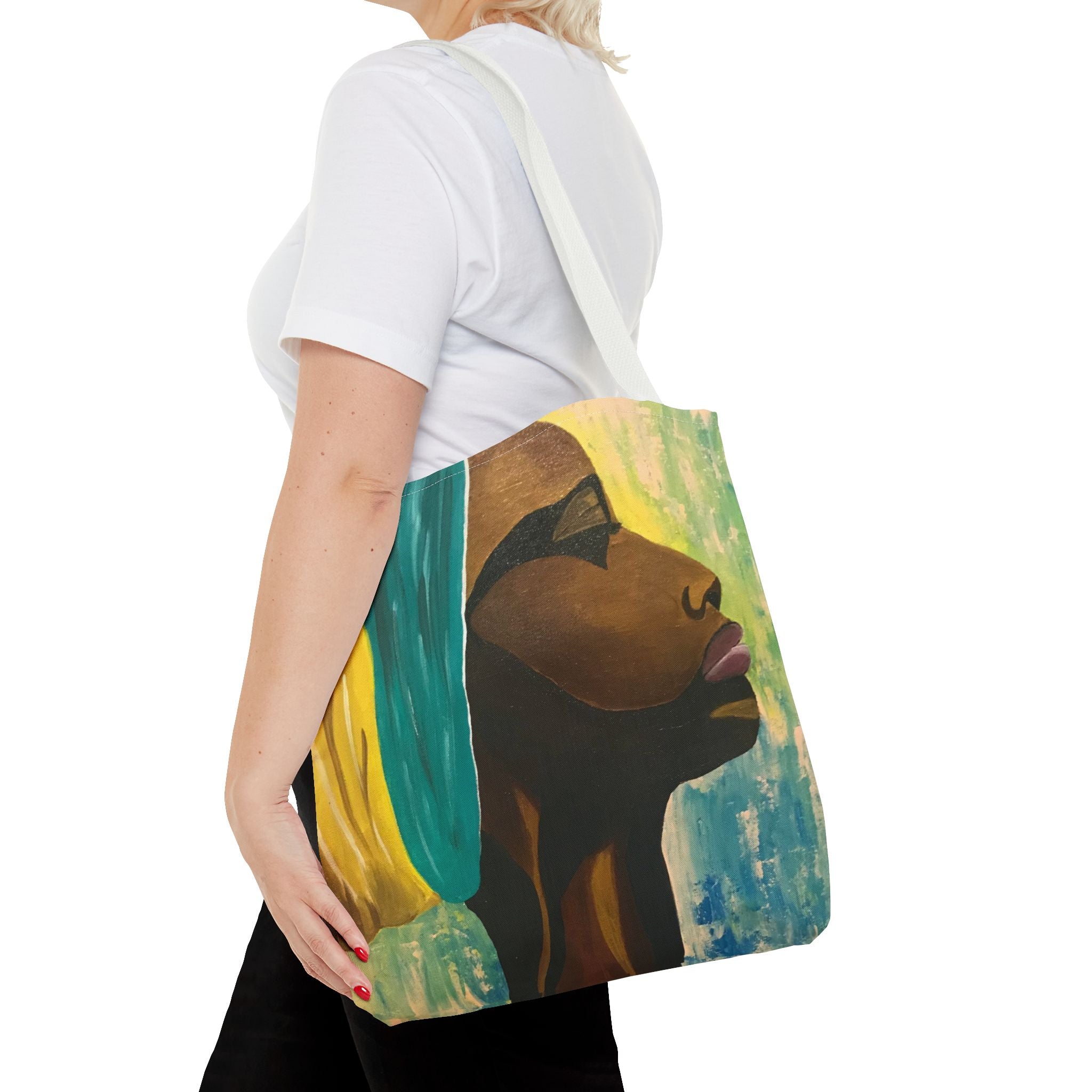 Hues of Heritage Hand Painted Tote Bag