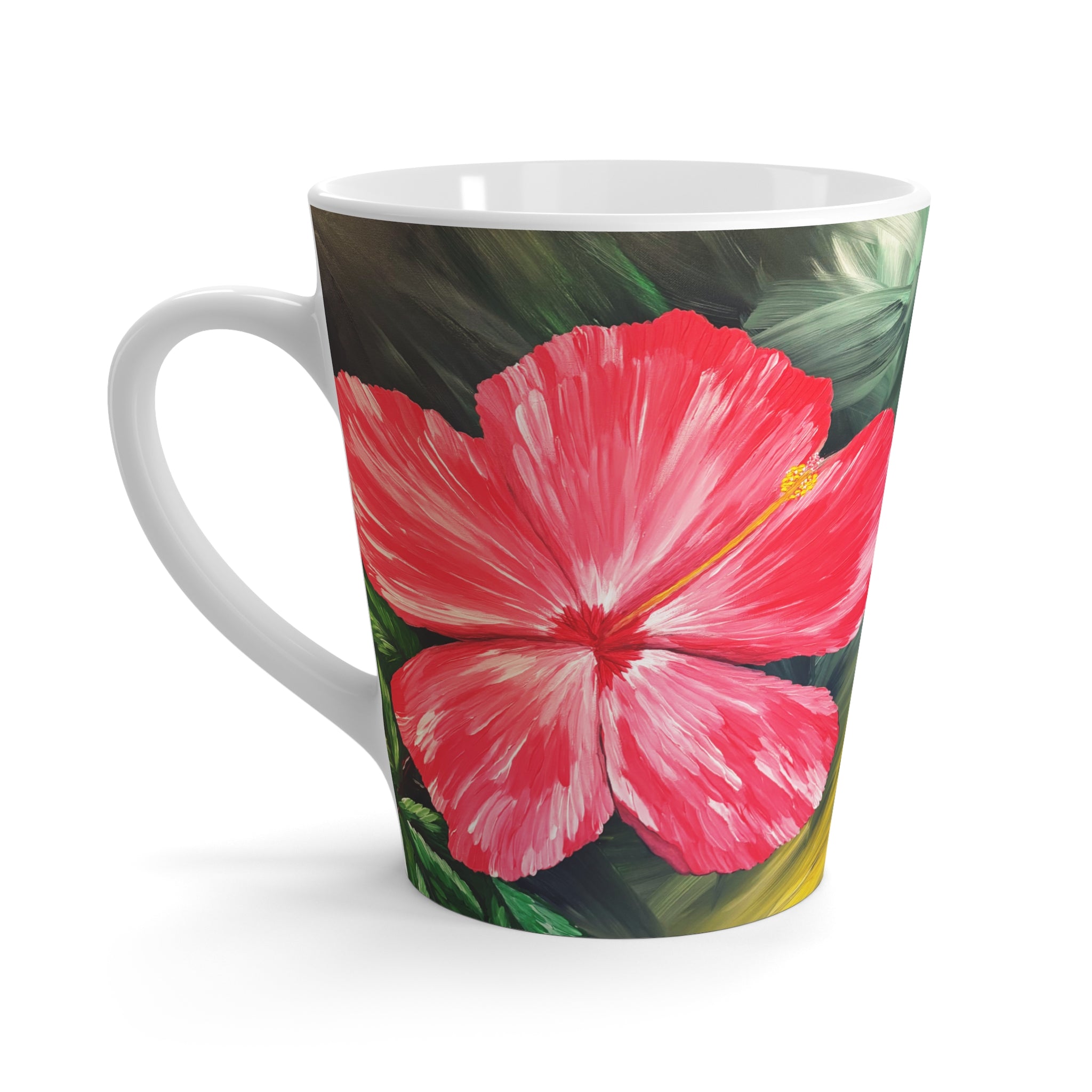 Hibiscus Hues Latte Mug