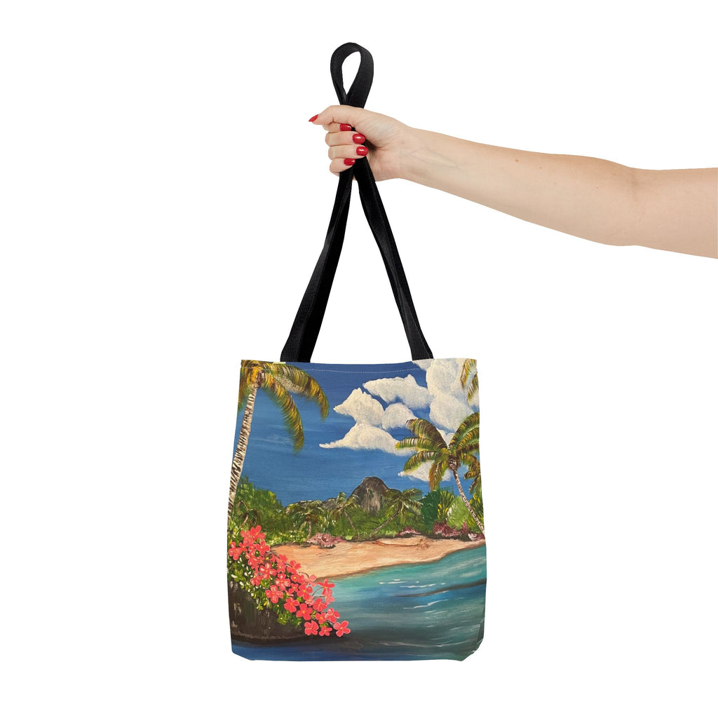 Blooming Paradise Hand Painted Tote Bag