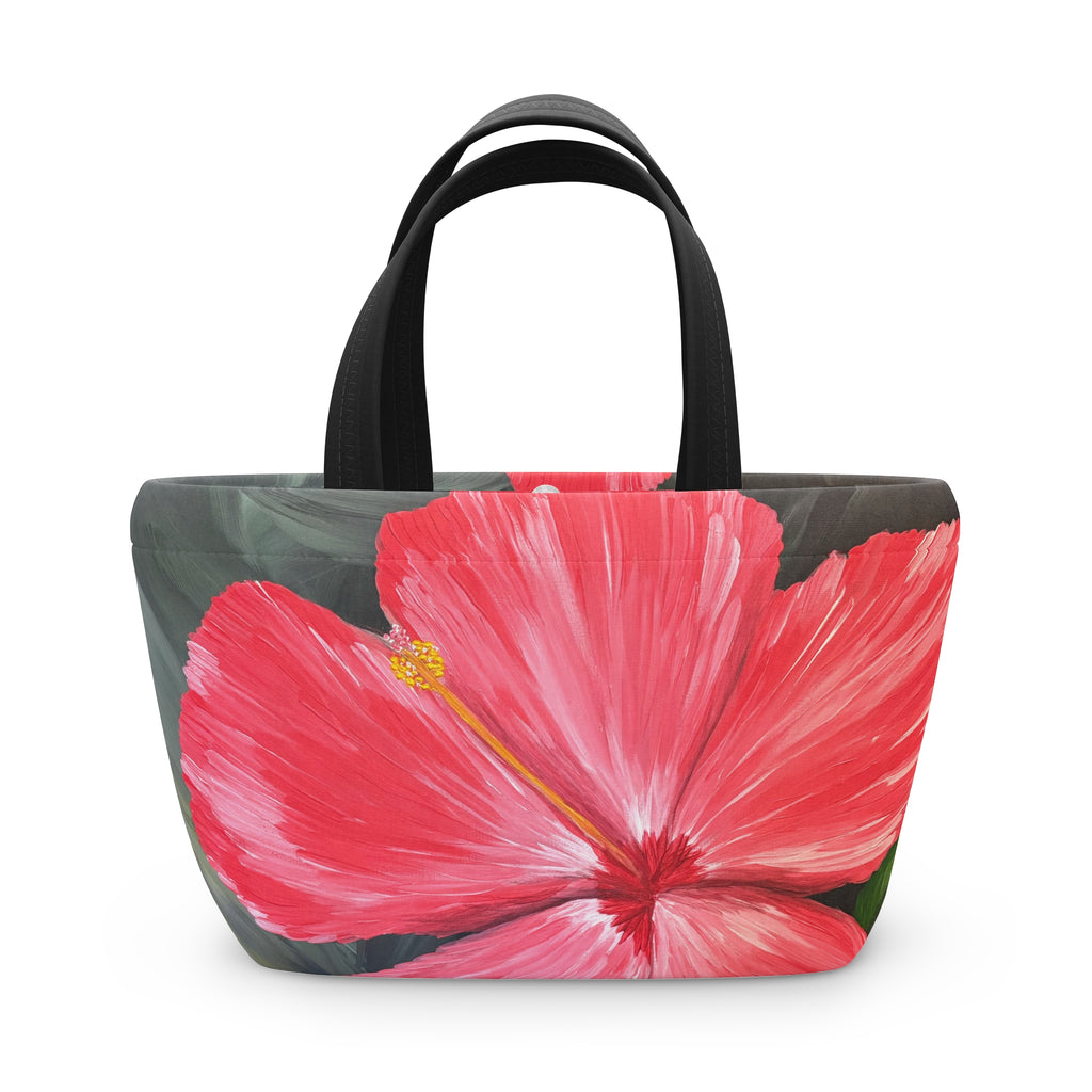 Hibiscus Hues Lunch Bag — Insulated Tote