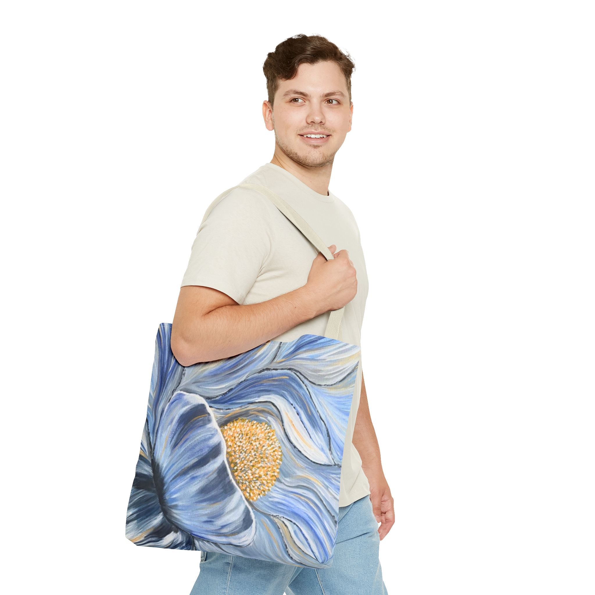 Velvet Current Hand Painted Tote Bag