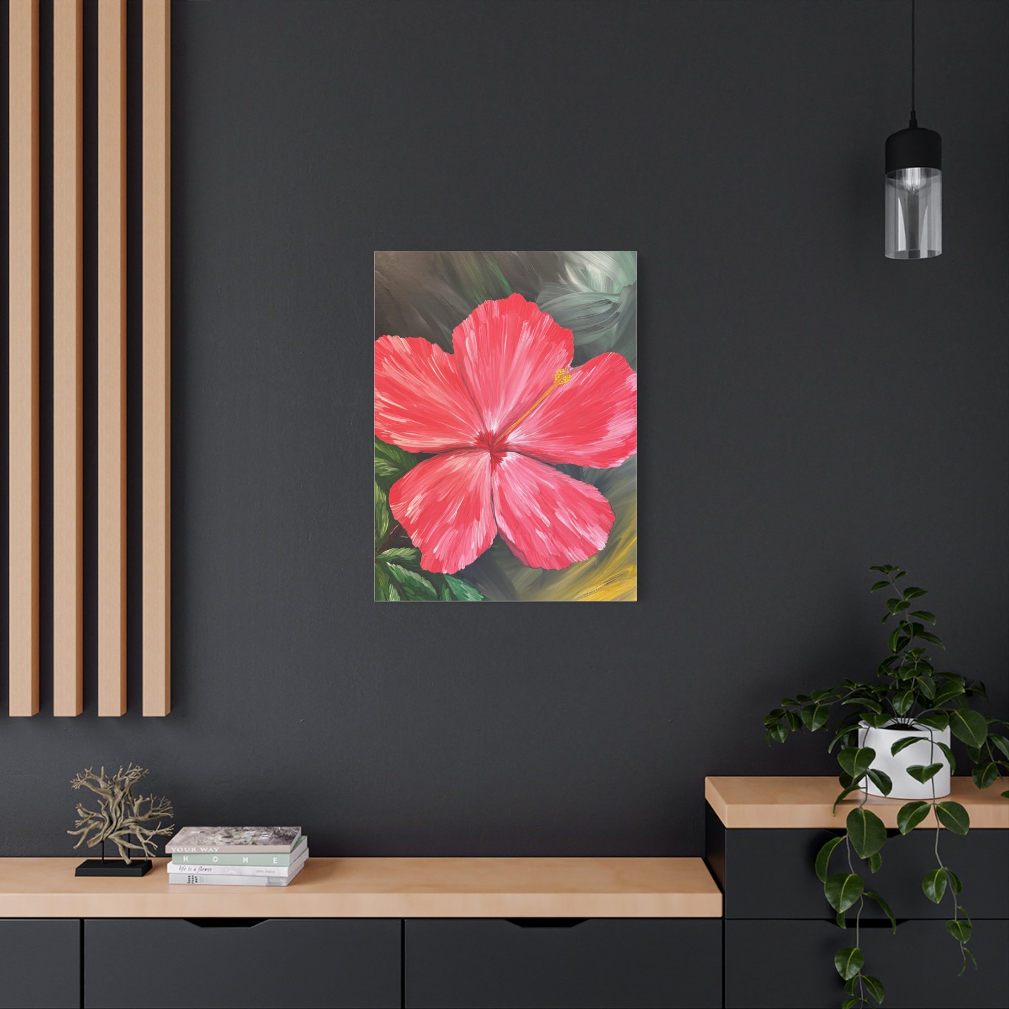 Hibiscus Hues Canvas Wall Art