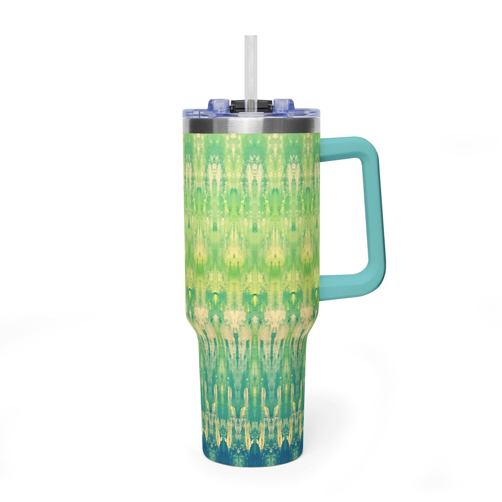 Hues of Heritage 40oz  Vacuum Tumbler — Insulated Travel Mug with Straw