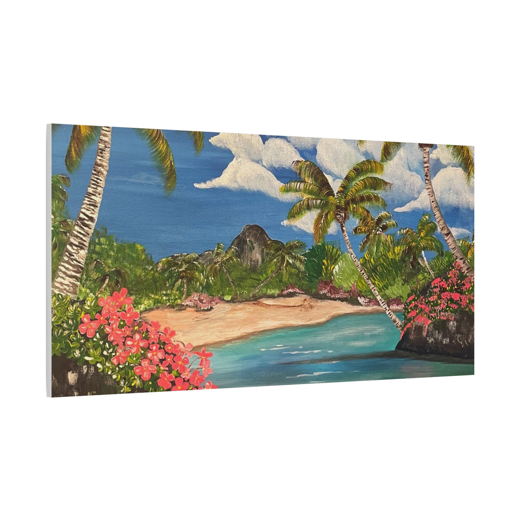Blooming Paradise Abstract Art Canvas - Contemporary Wall Decor