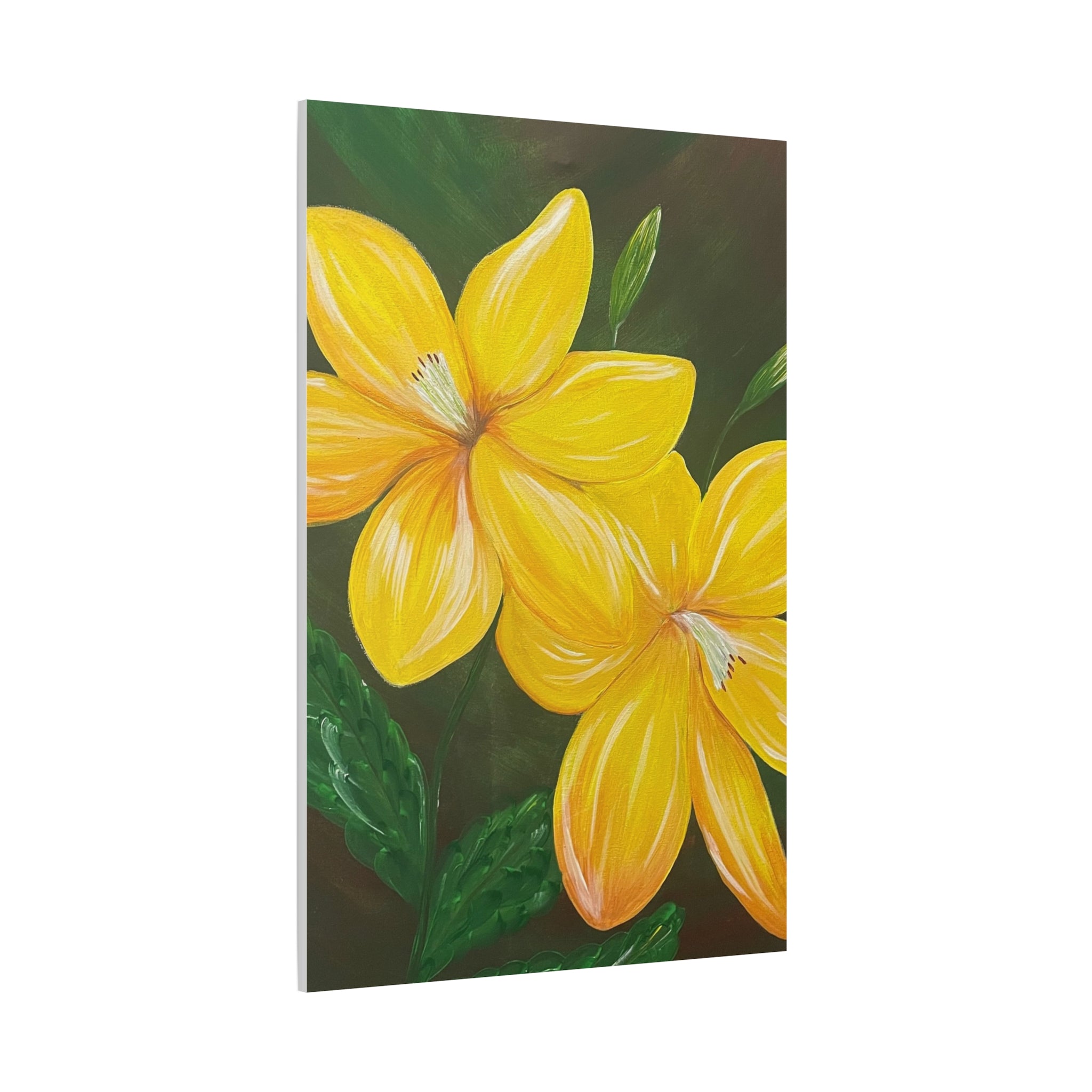 Golden Bloom Canvas Wall Art