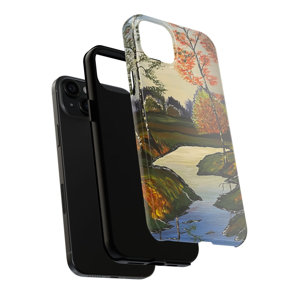 Whispering Birches Phone Case - Hand Painted Unique Designs
