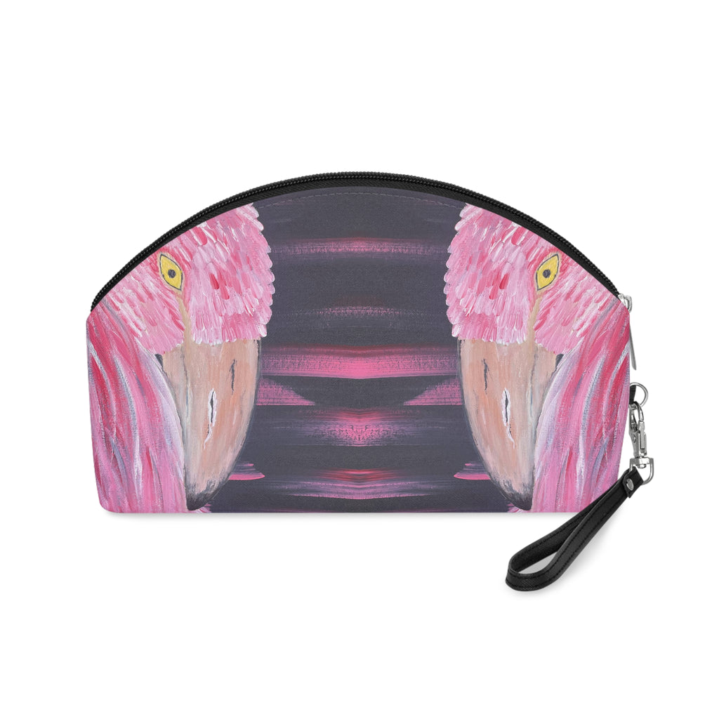 Feathered Grace Cosmetic Pouch - Stylish Makeup Bag