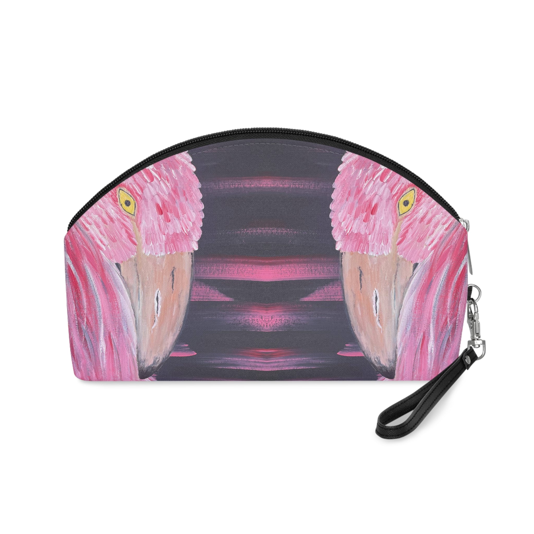 Feathered Grace Cosmetic Pouch - Stylish Makeup Bag