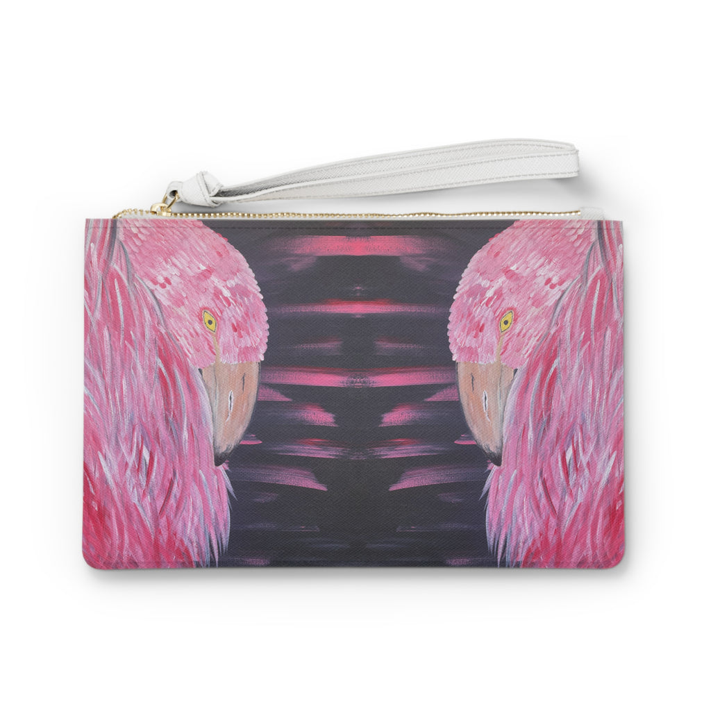 Feathered Grace Clutch Bag - Makeup Bags