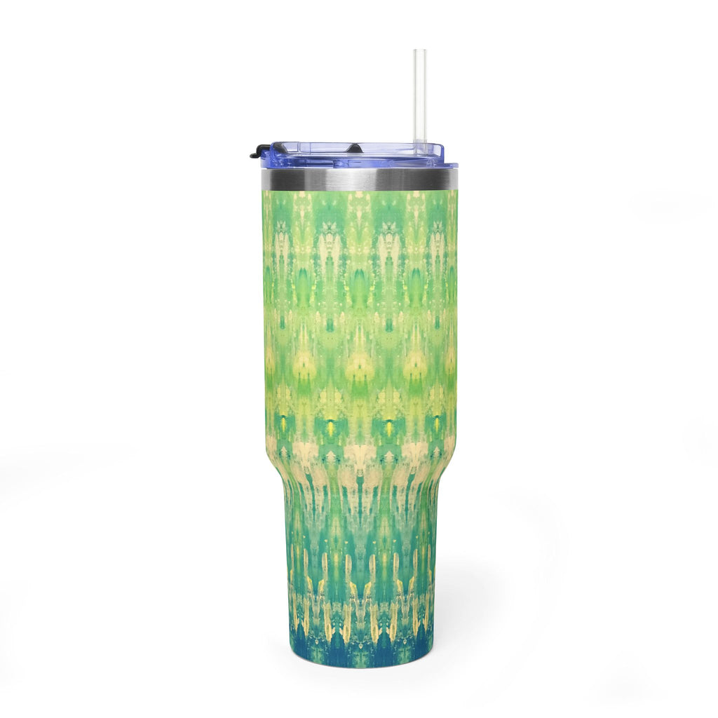 Hues of Heritage 40oz  Vacuum Tumbler — Insulated Travel Mug with Straw