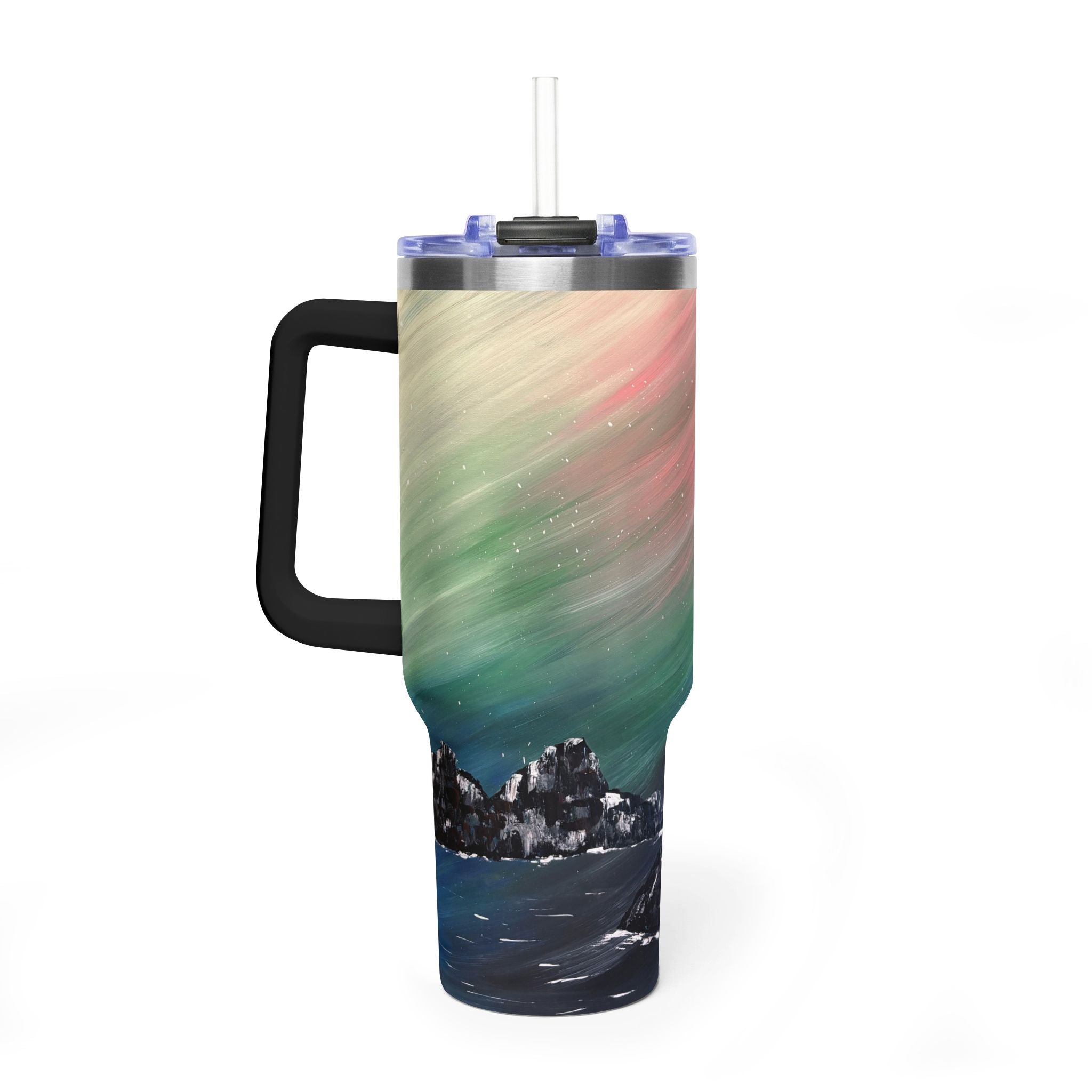 The North Sky 40oz  Vacuum Tumbler — Insulated Travel Mug with Straw